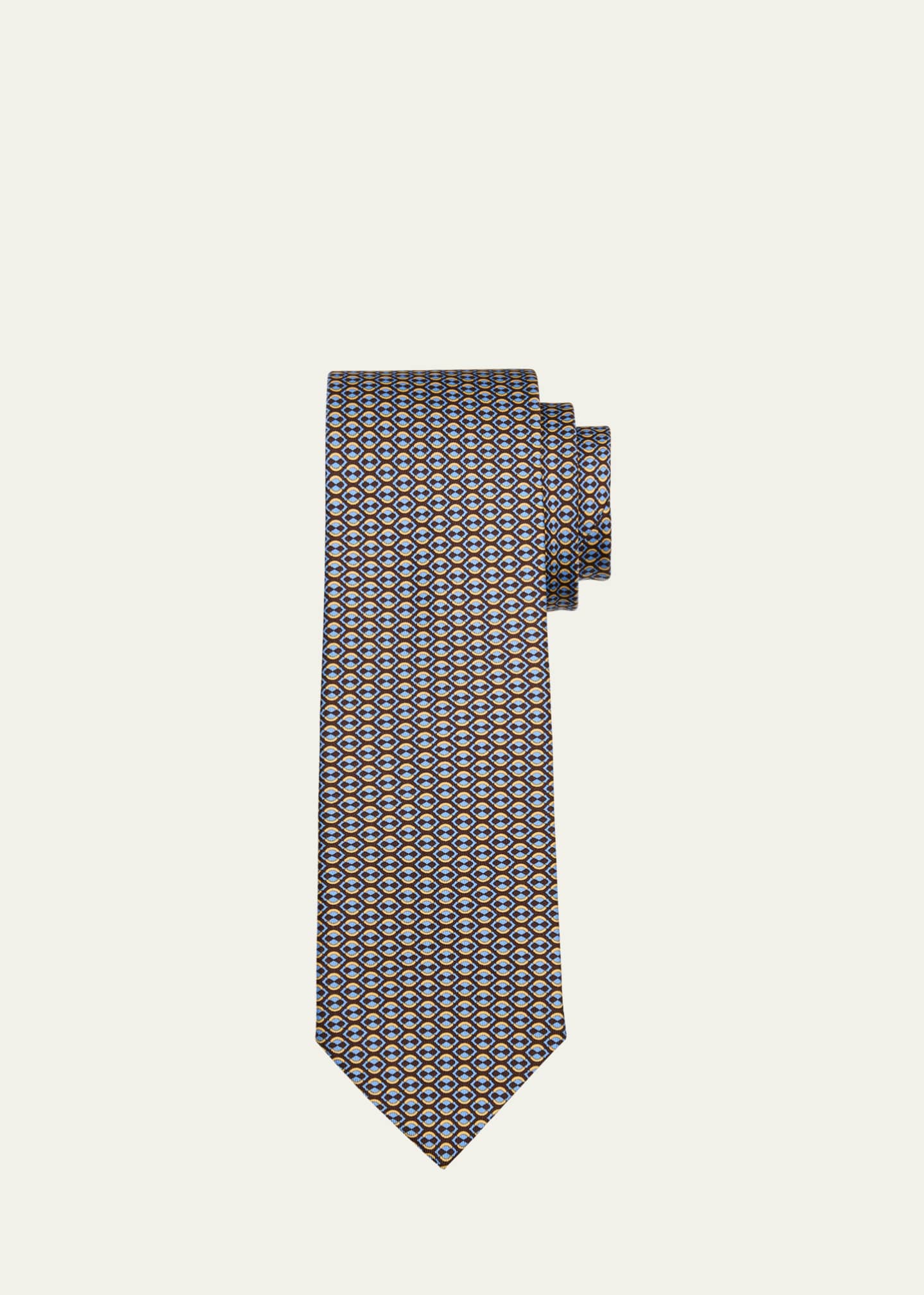 Ferragamo Men's Patterned Silk Tie