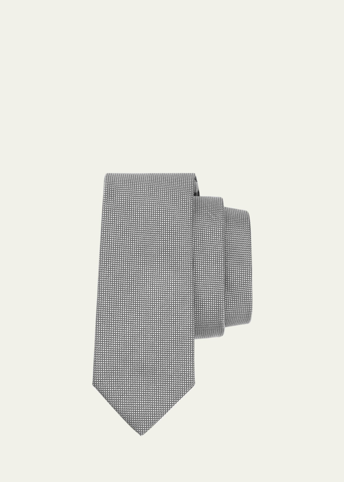 Ferragamo Men's Pique Silk Tie