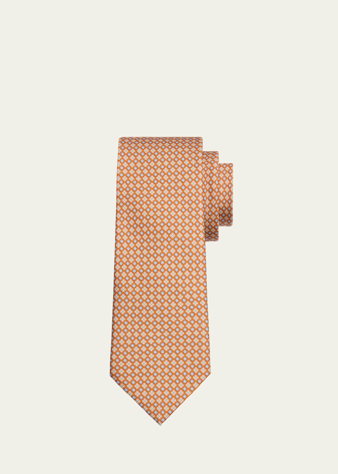 Ferragamo Men's Micro-Medallion Silk Tie