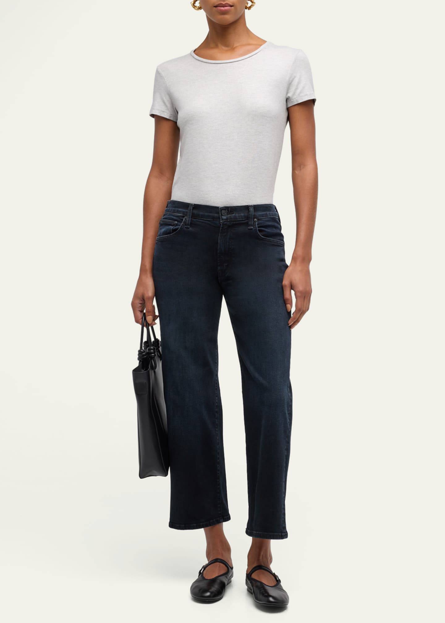 MOTHER Lil' Mid-Rise Zip Rambler Jeans Image 2 of 5