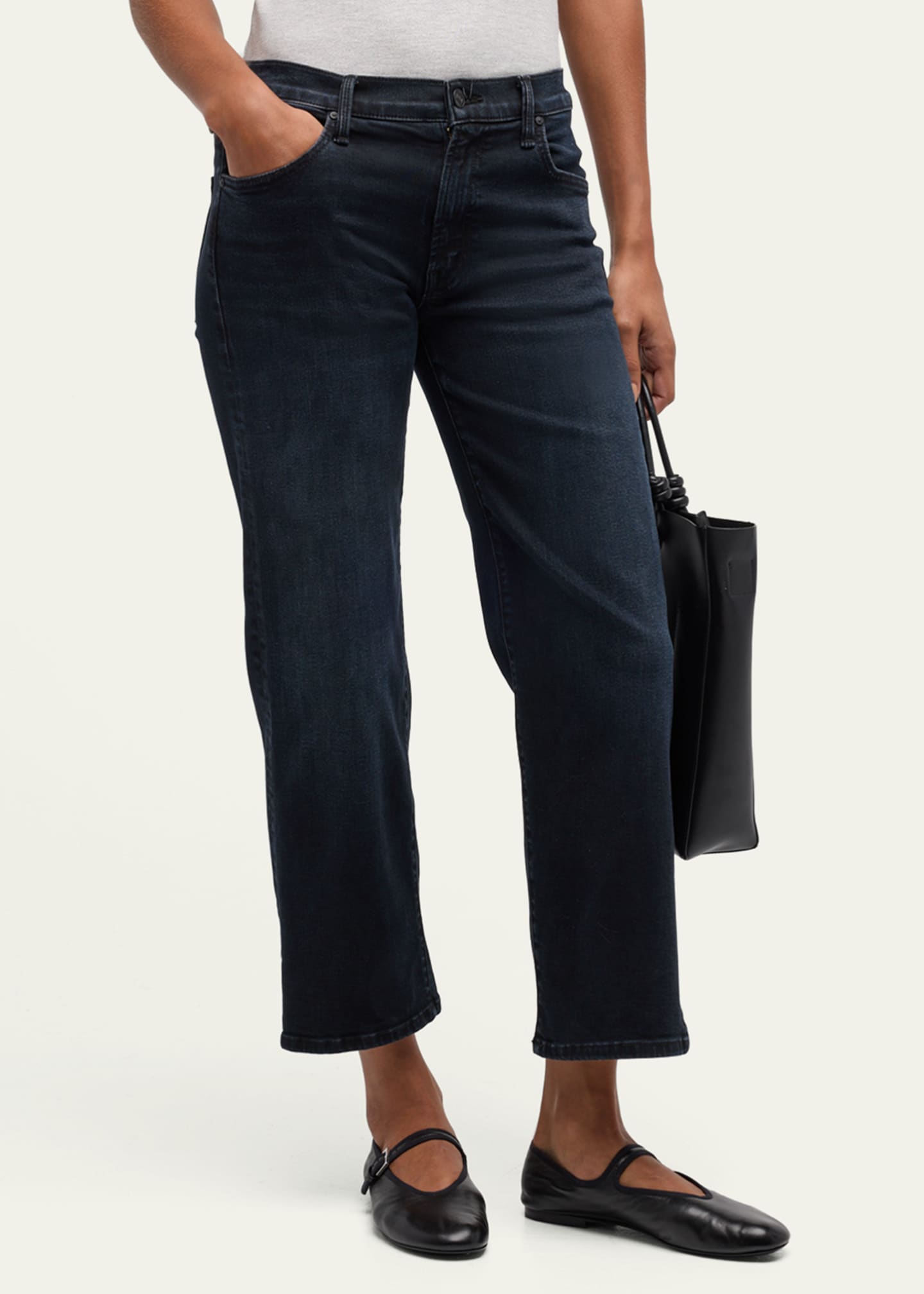 MOTHER Lil' Mid-Rise Zip Rambler Jeans Image 4 of 5