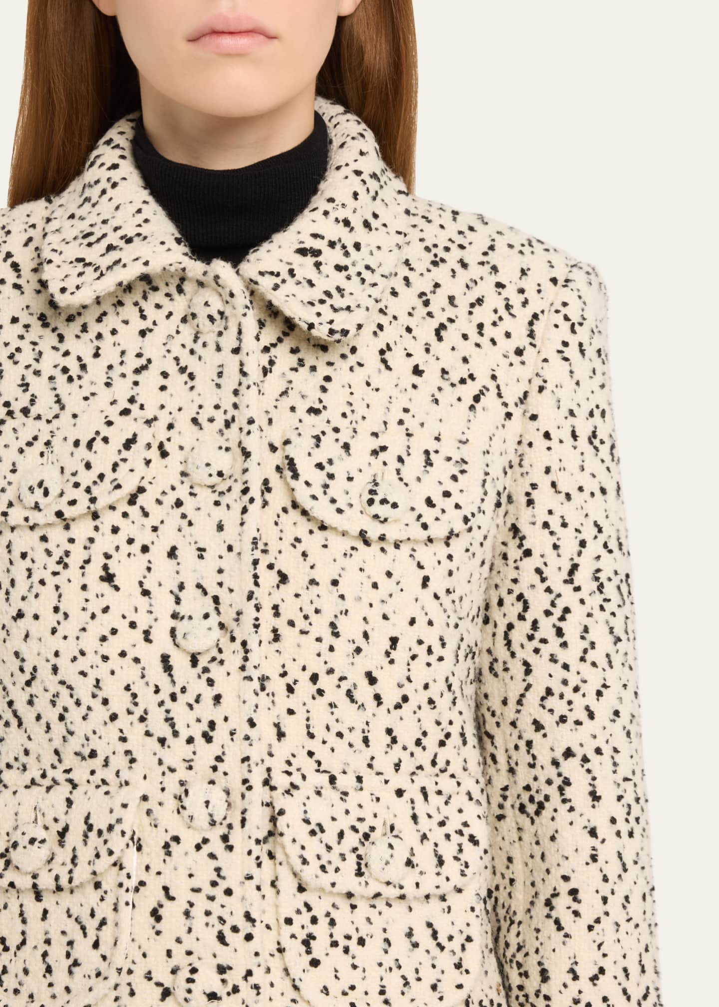 Adam Lippes Dalmatian Tweed Jacket Image 3 of 3