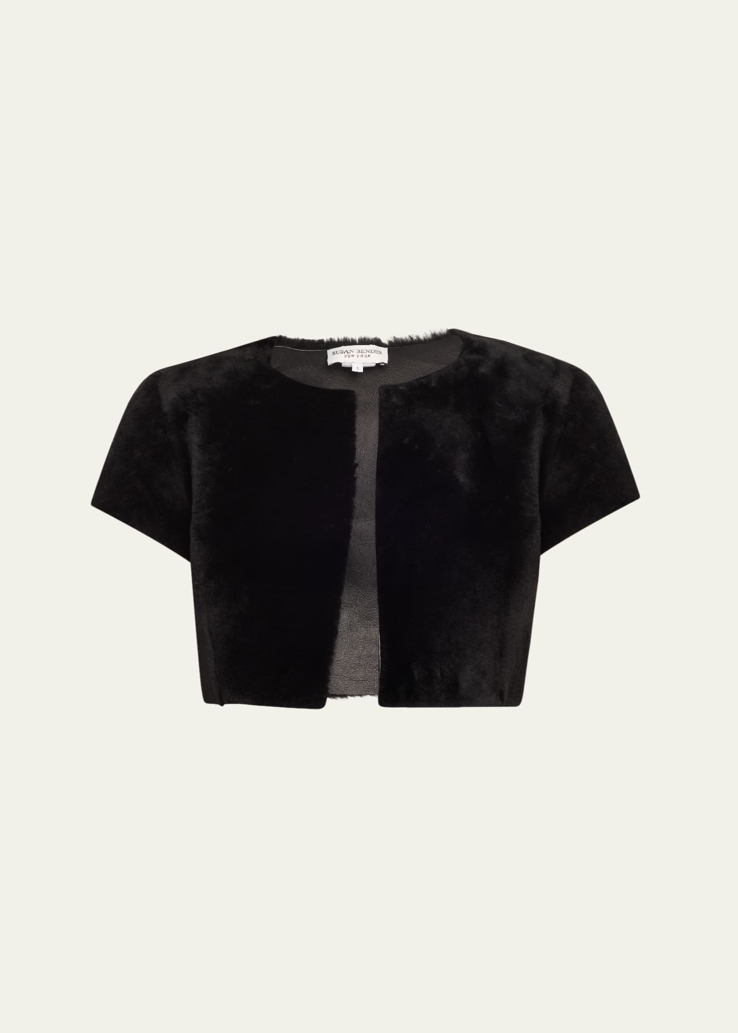 Susan Bender Shearling Bolero Image 1 of 5