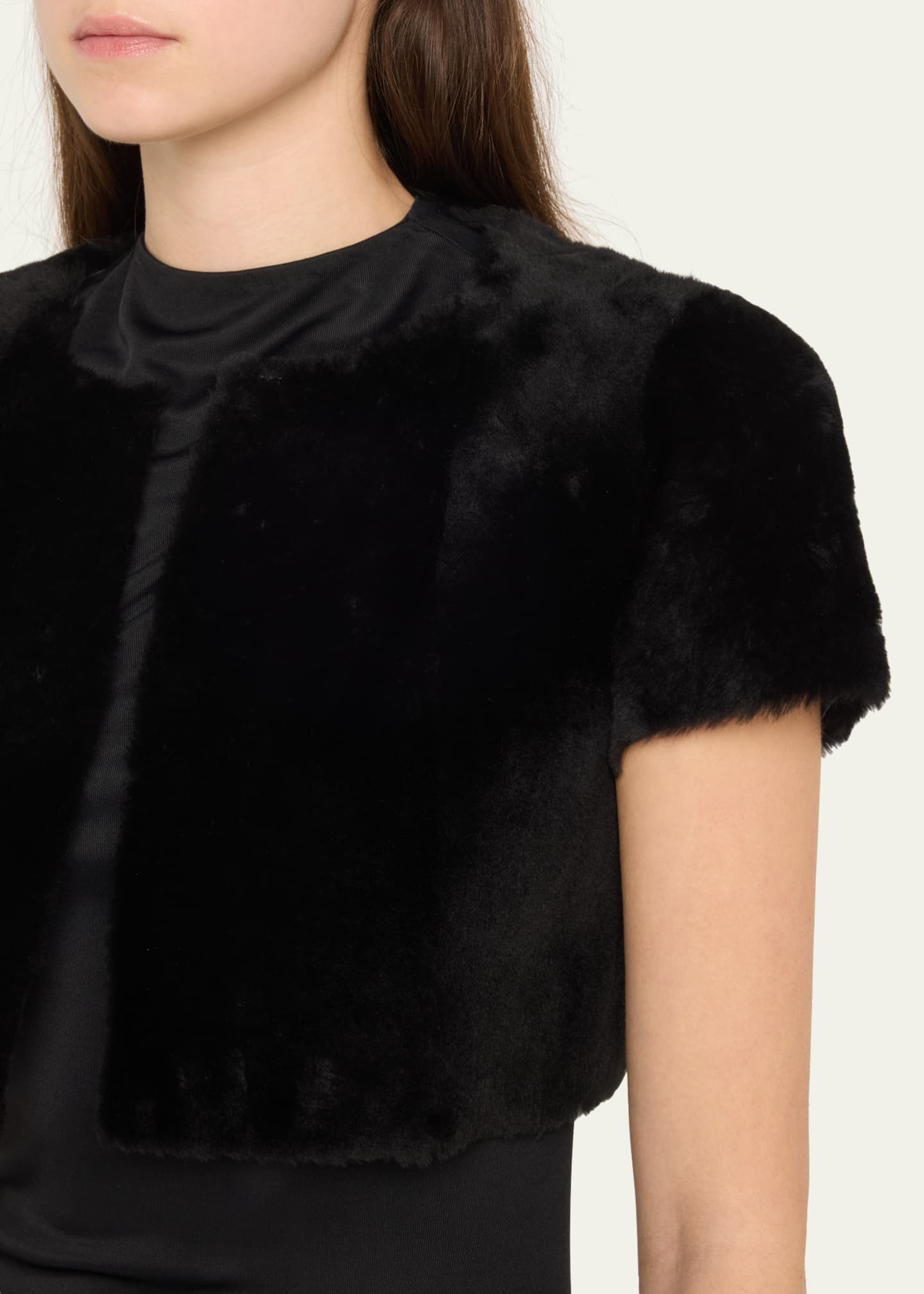 Susan Bender Shearling Bolero Image 5 of 5