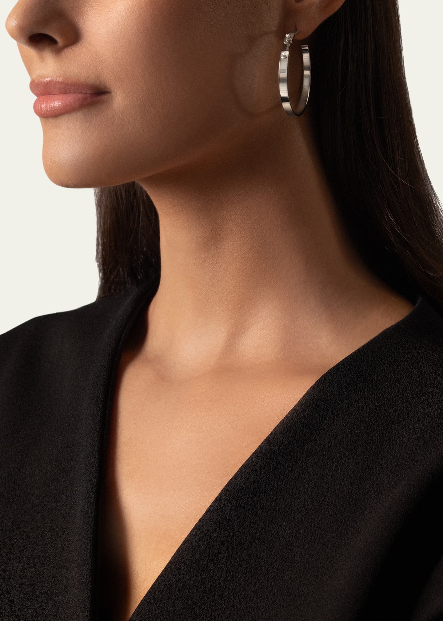 Nouvel Heritage 18K Monday Morning Mood Hoop Earrings Image 2 of 2