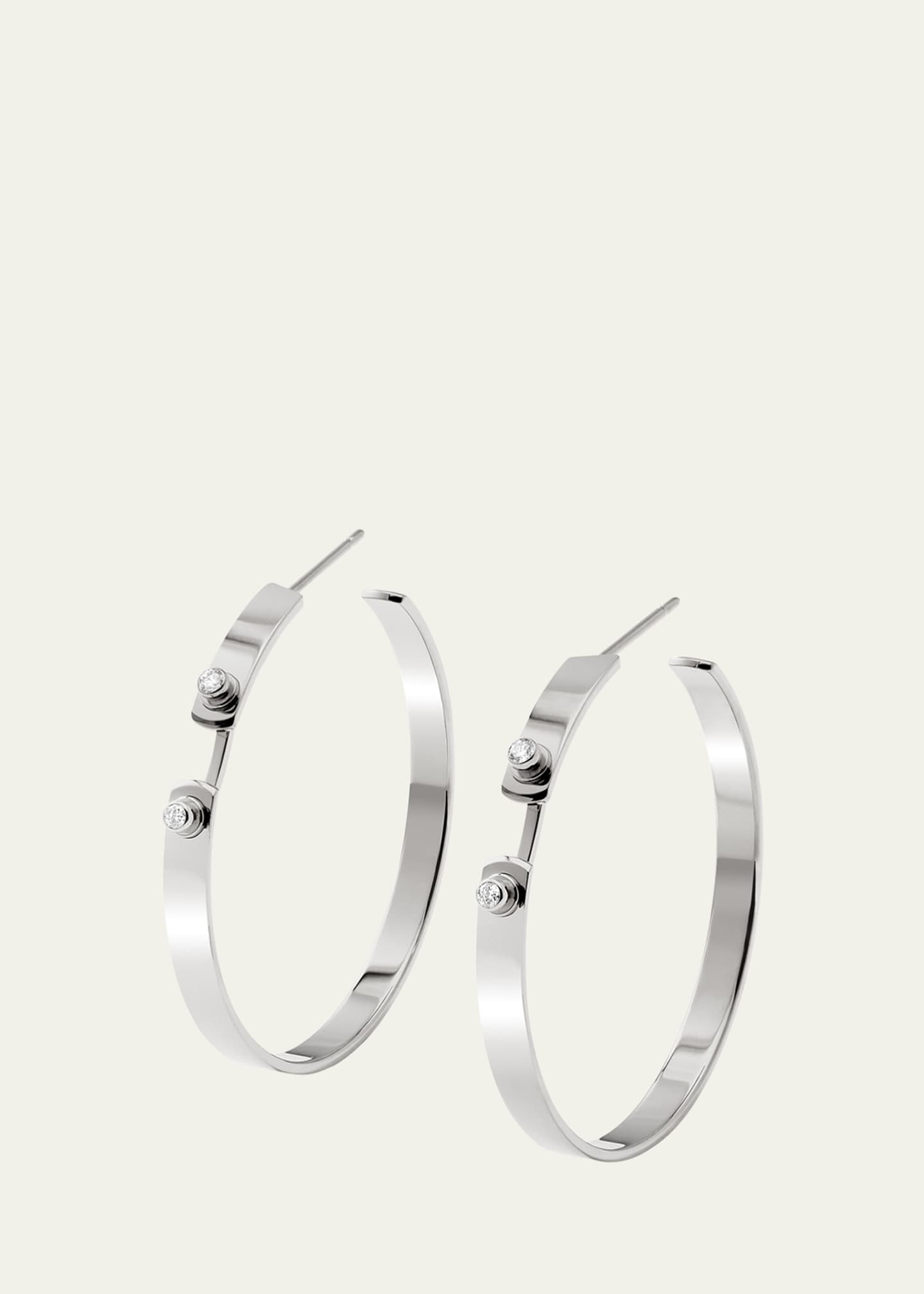 Nouvel Heritage 18K Monday Morning Mood Hoop Earrings Image 1 of 2