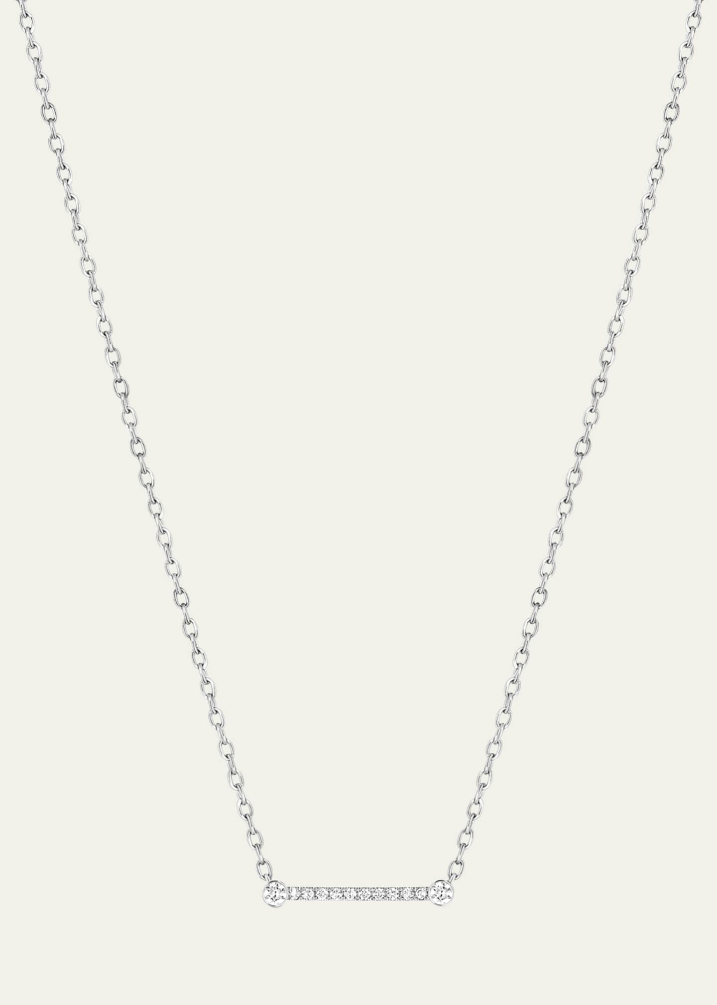 Business Meeting Mood Necklace - White Gold
