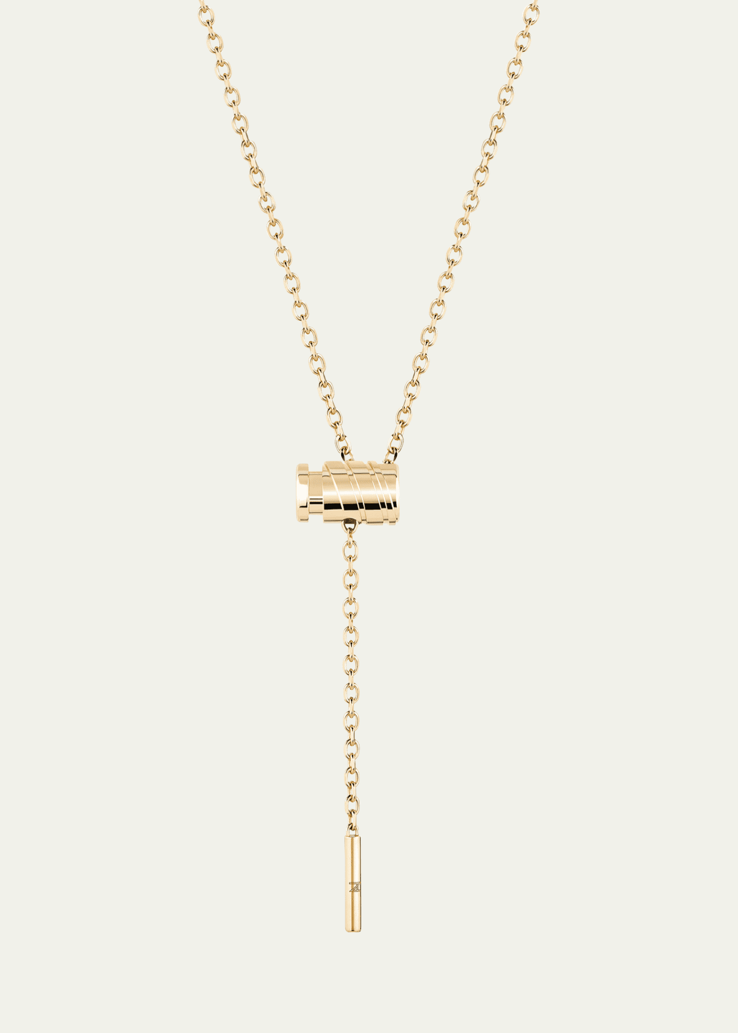 Nouvel Heritage 18K Gold Mini Latch Necklace Image 1 of 2
