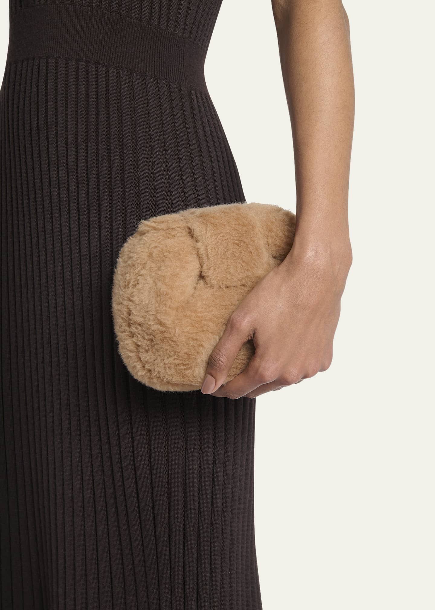 Gabriela Hearst Demi Virgin Wool Clutch Bag Image 2 of 5