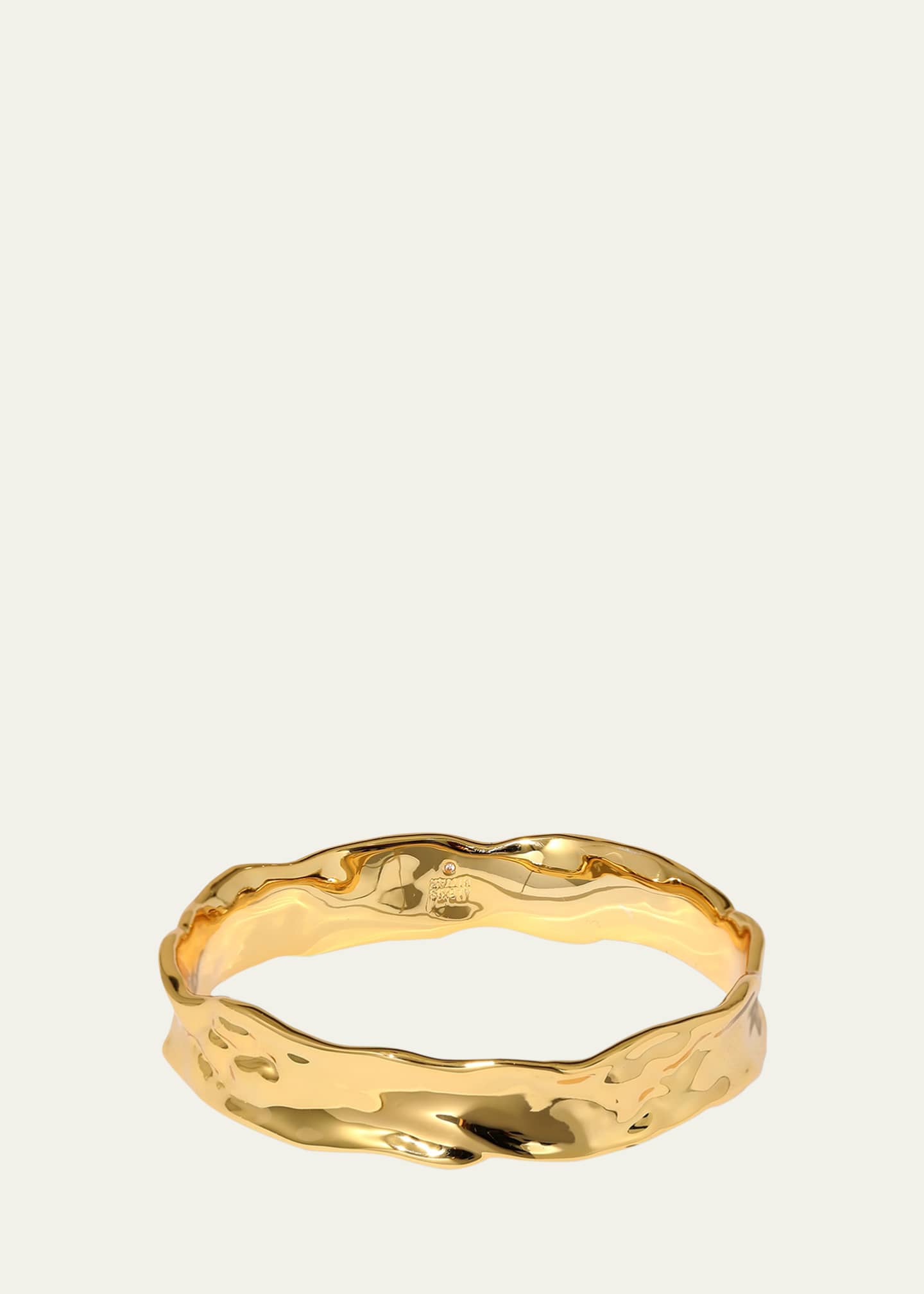 Alexis Bittar Brut Gold Strap Bangle Image 1 of 2
