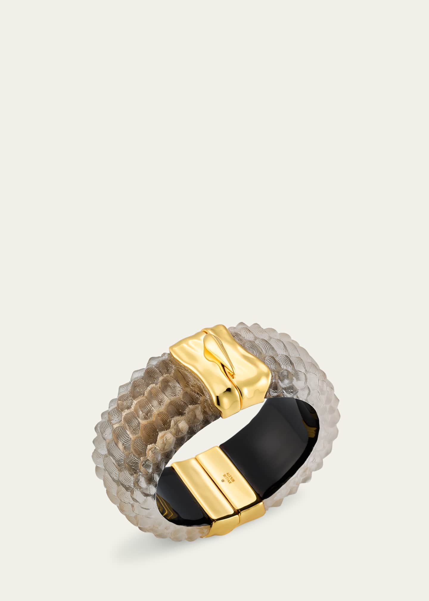 Alexis Bittar Serpent Lucite Wide Hinge Bracelet Image 3 of 4