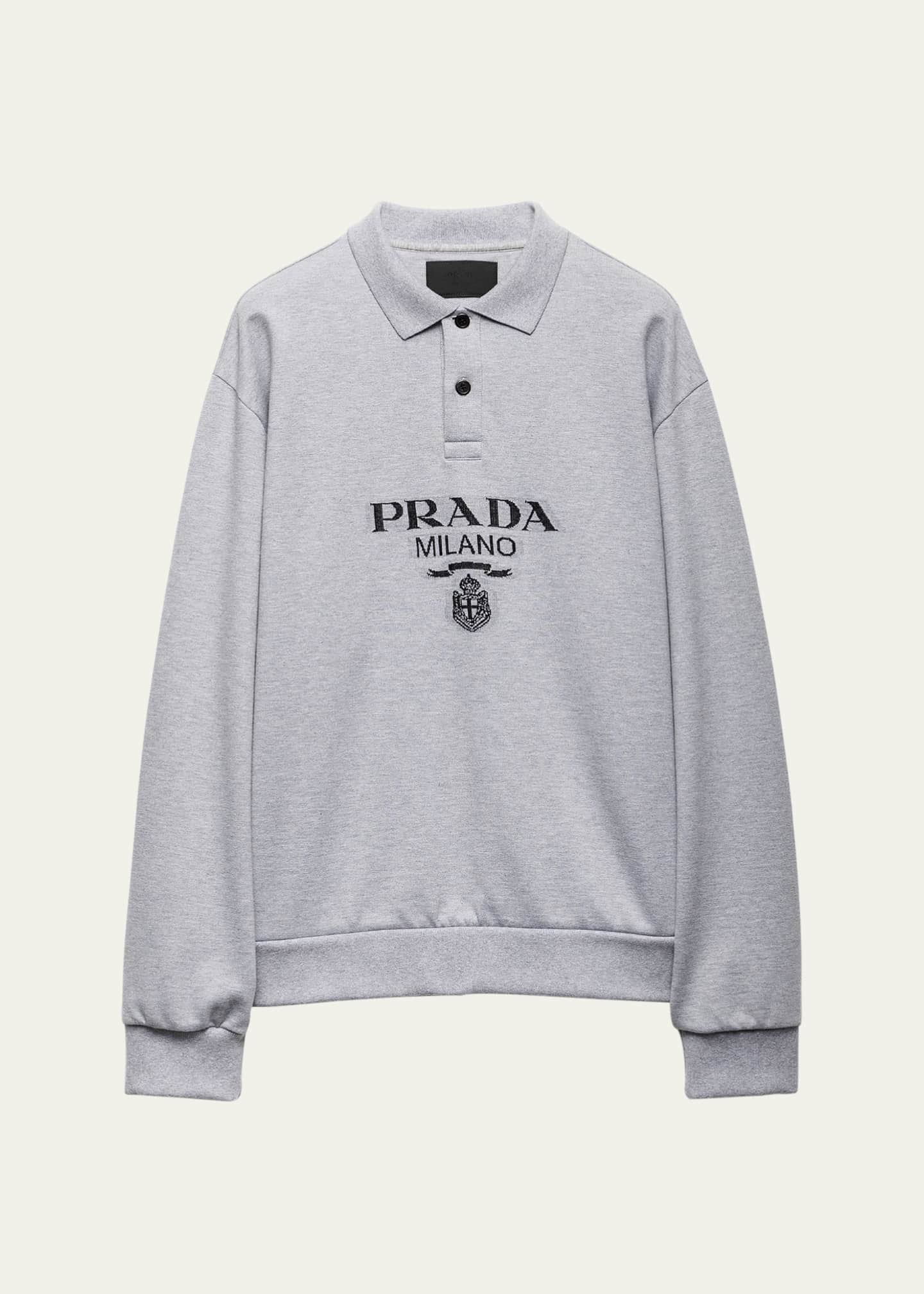 Prada logo sweatshirt store