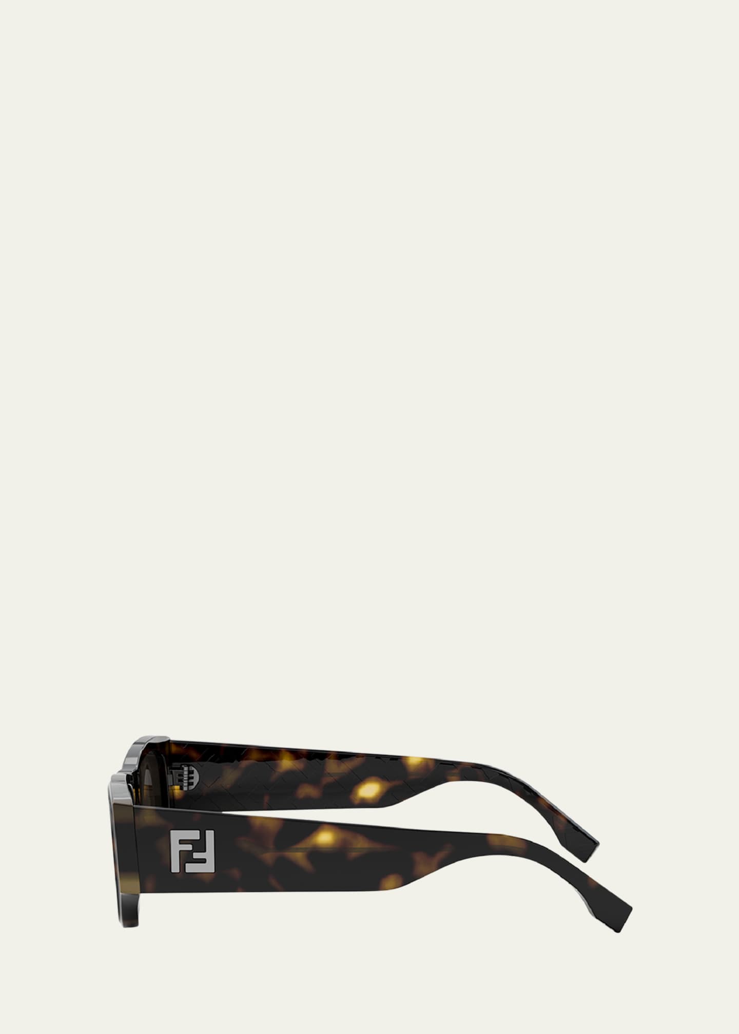Fendi Men's FF Squared Rectangle Sunglasses Image 3 of 5