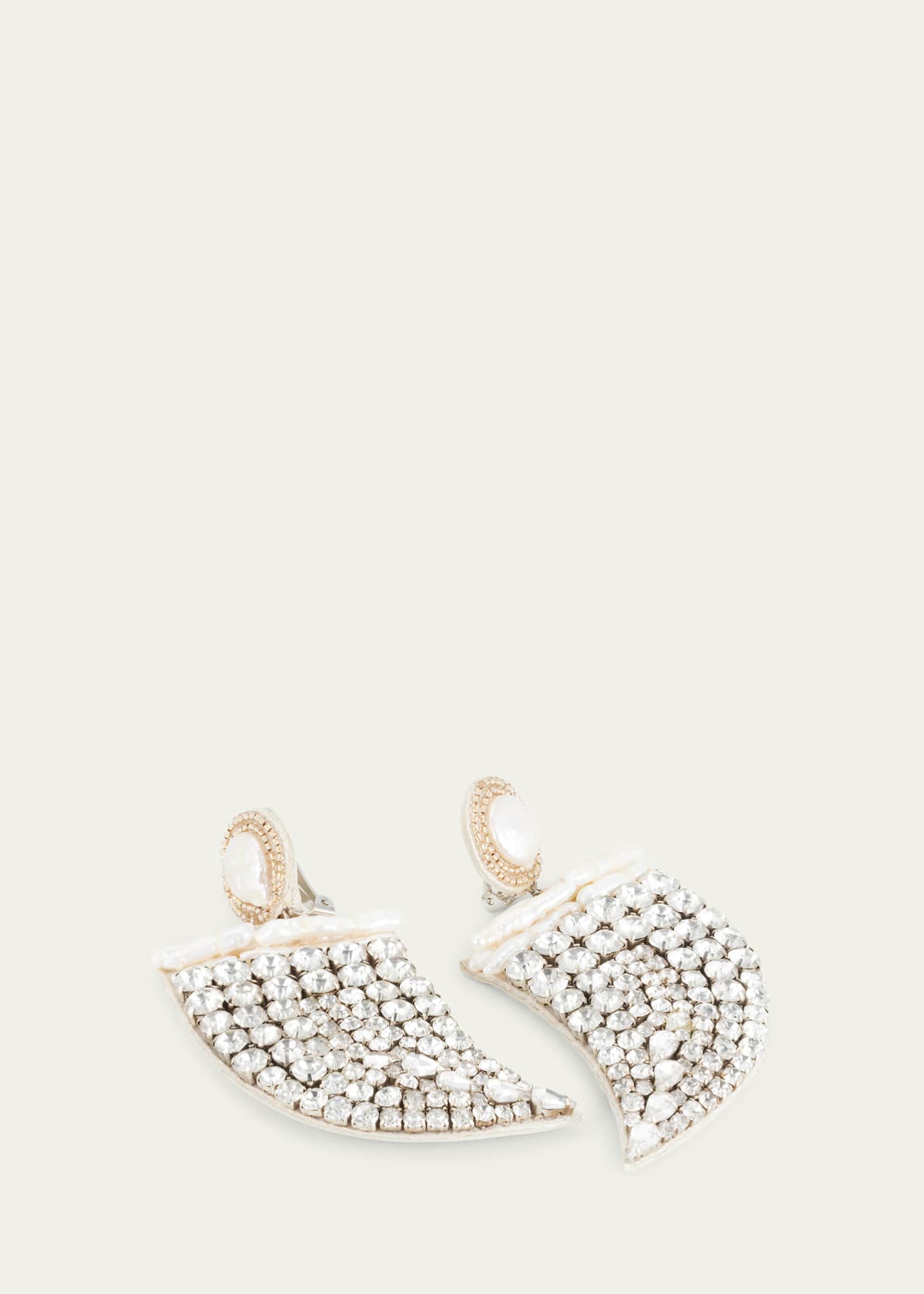 Ranjana Khan Eves Earrings with Pearls Image 3 of 4