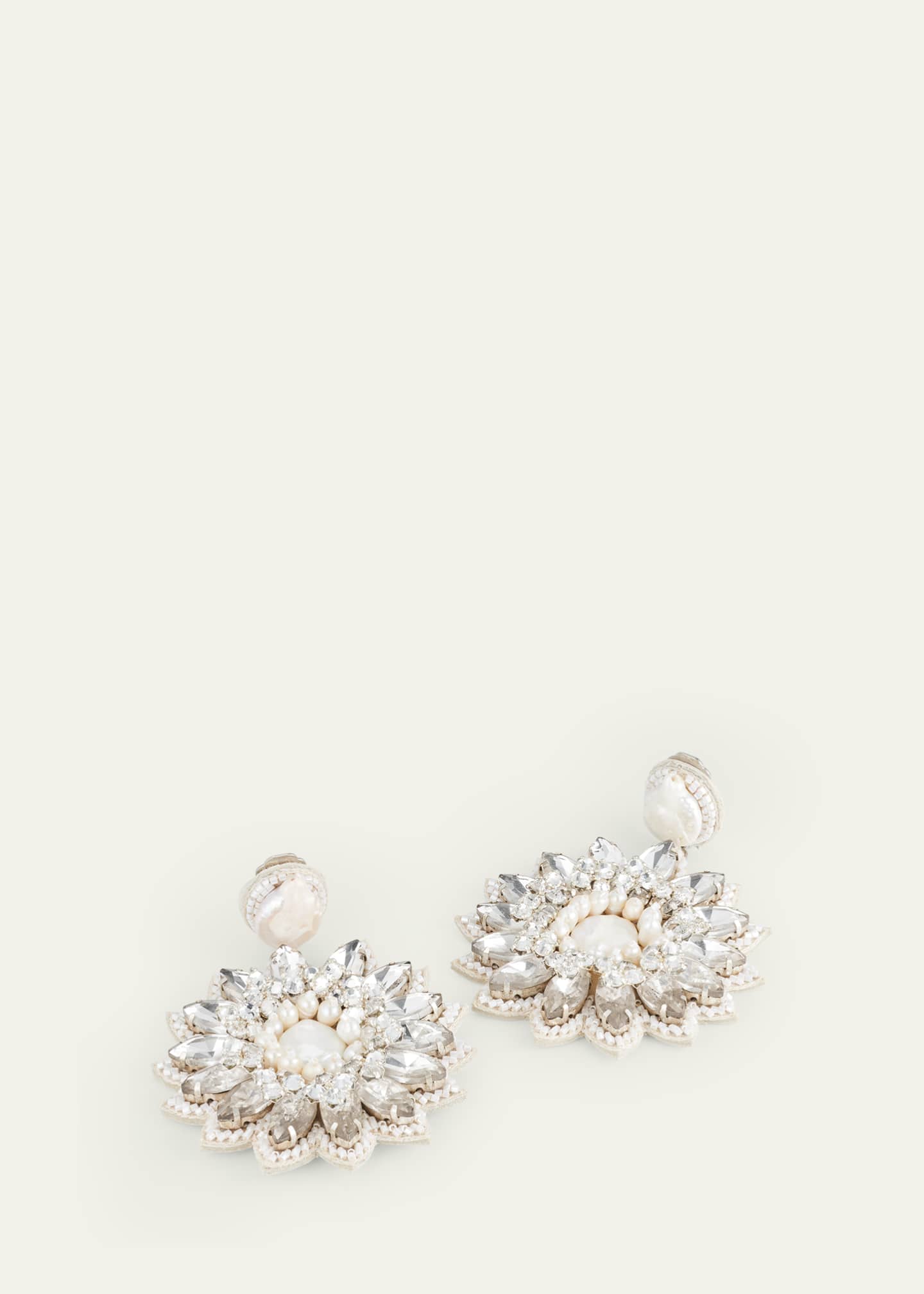 Ranjana Khan Dioses Earrings with Pearls Image 3 of 4
