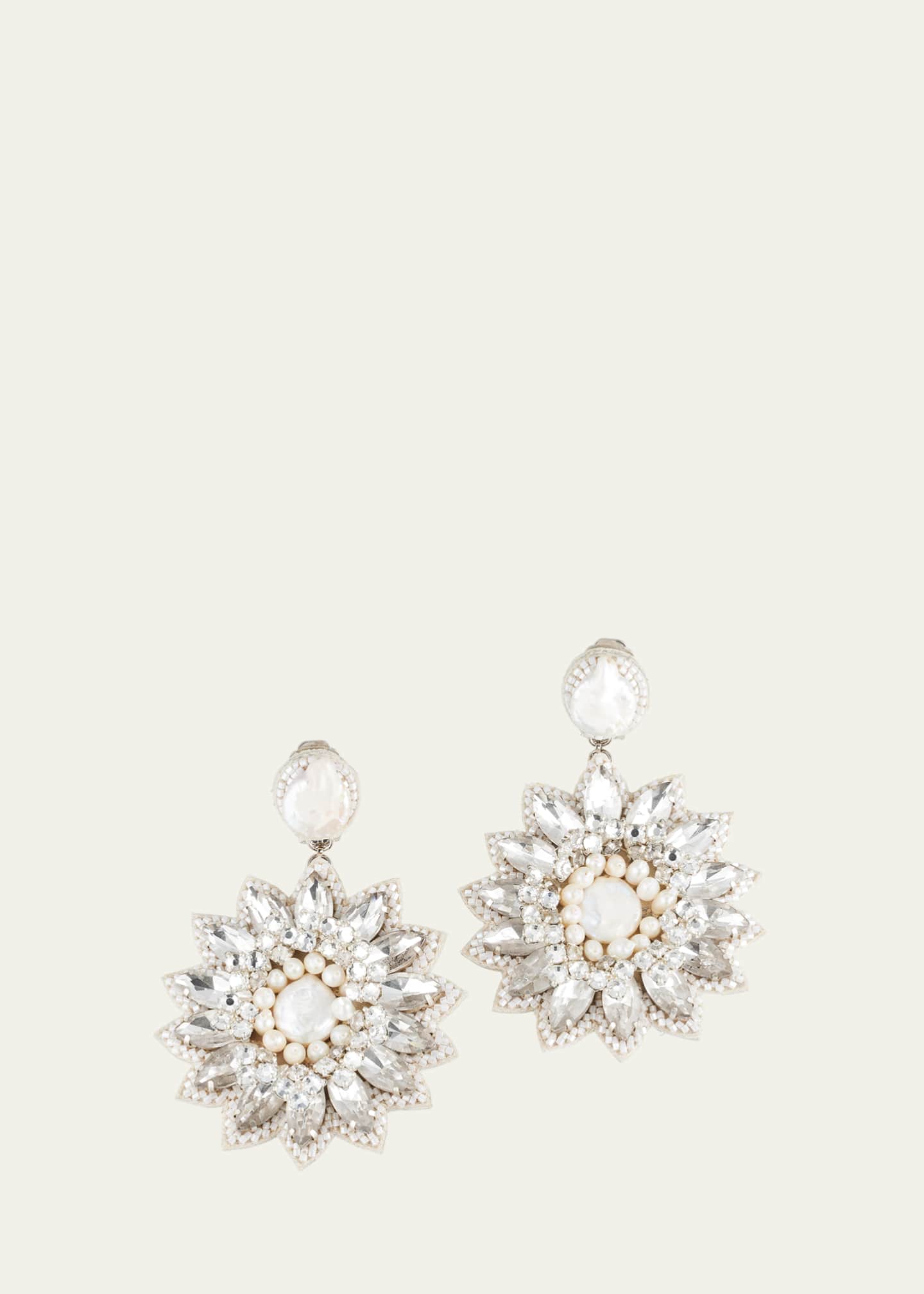Ranjana Khan Dioses Earrings with Pearls Image 1 of 4