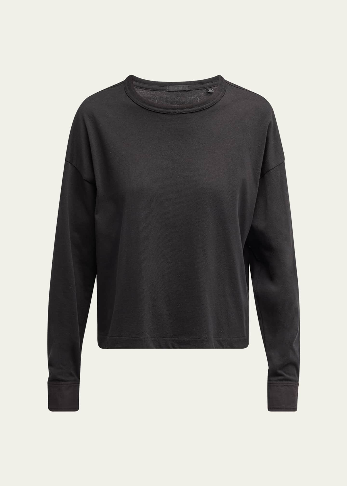 ATM Anthony Thomas Melillo Heavyweight Jersey Crewneck Sweatshirt Image 1 of 5