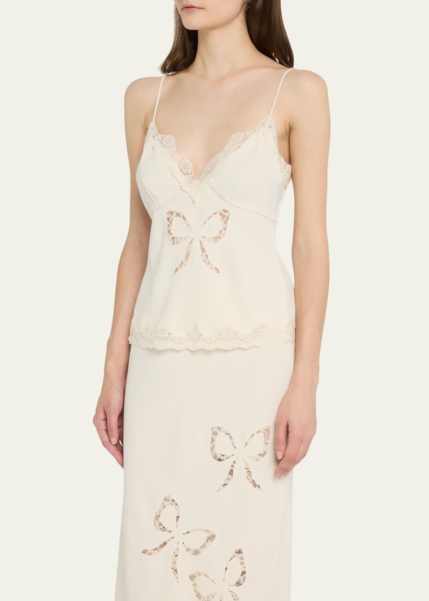 LoveShackFancy Fox Bow Cami Top