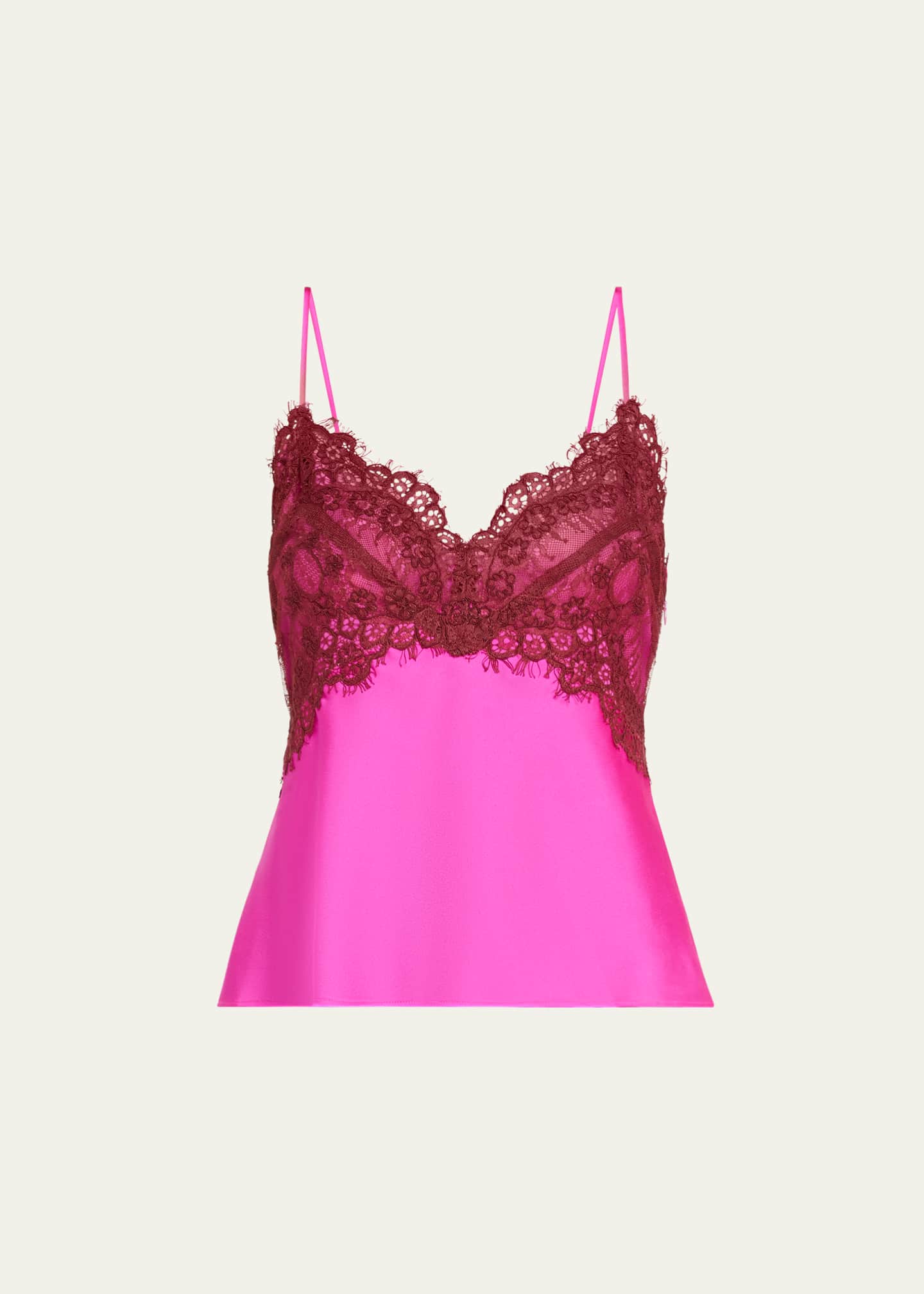 LoveShackFancy Talulah Lace Trimmed Cami Top Bergdorf Goodman