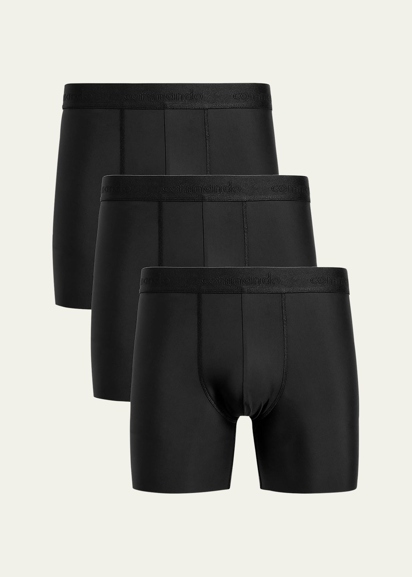 Commando Men's 3-Pack Microfiber Boxer Briefs