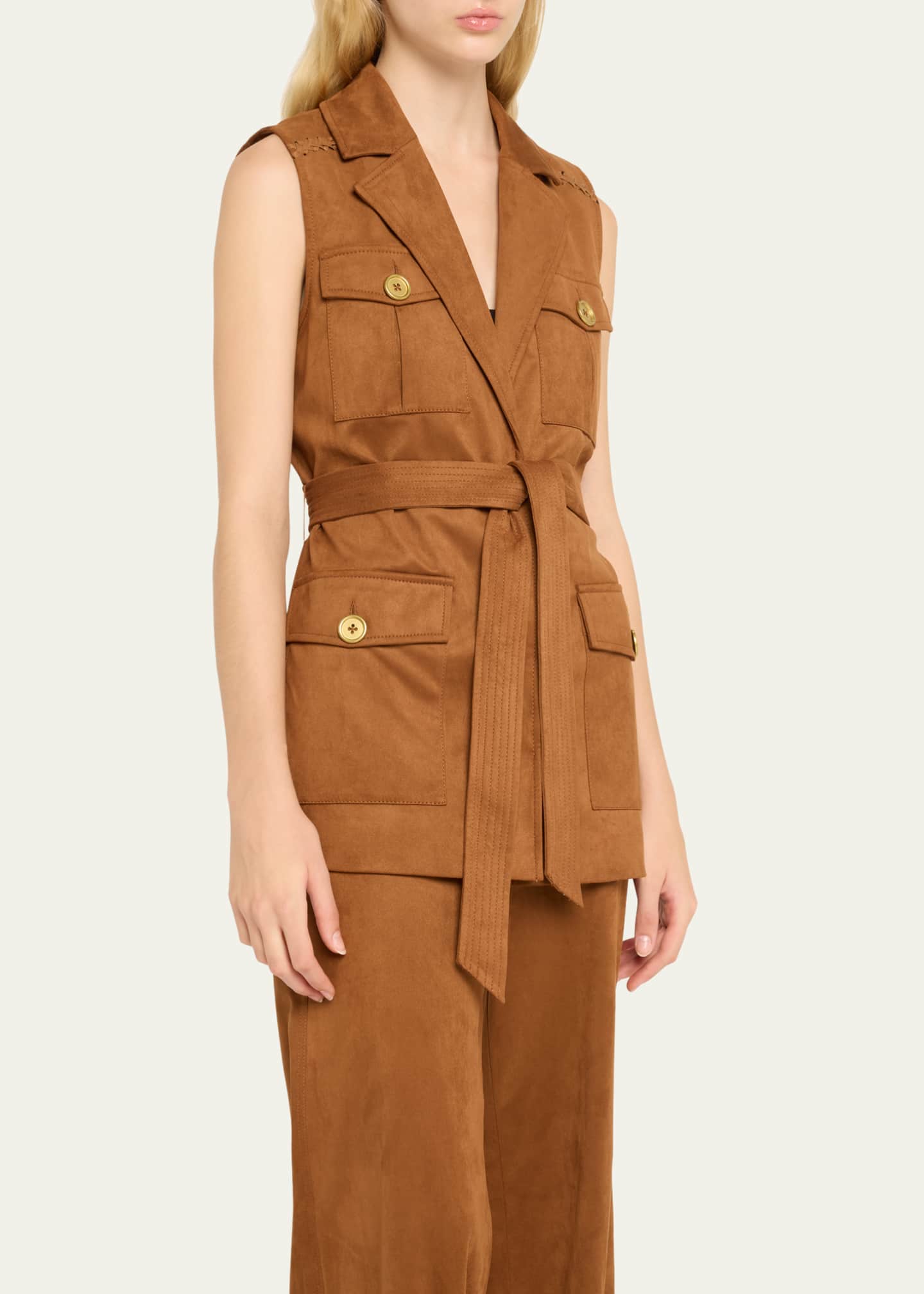 Ramy Brook Austin Belted Vest Image 4 of 5