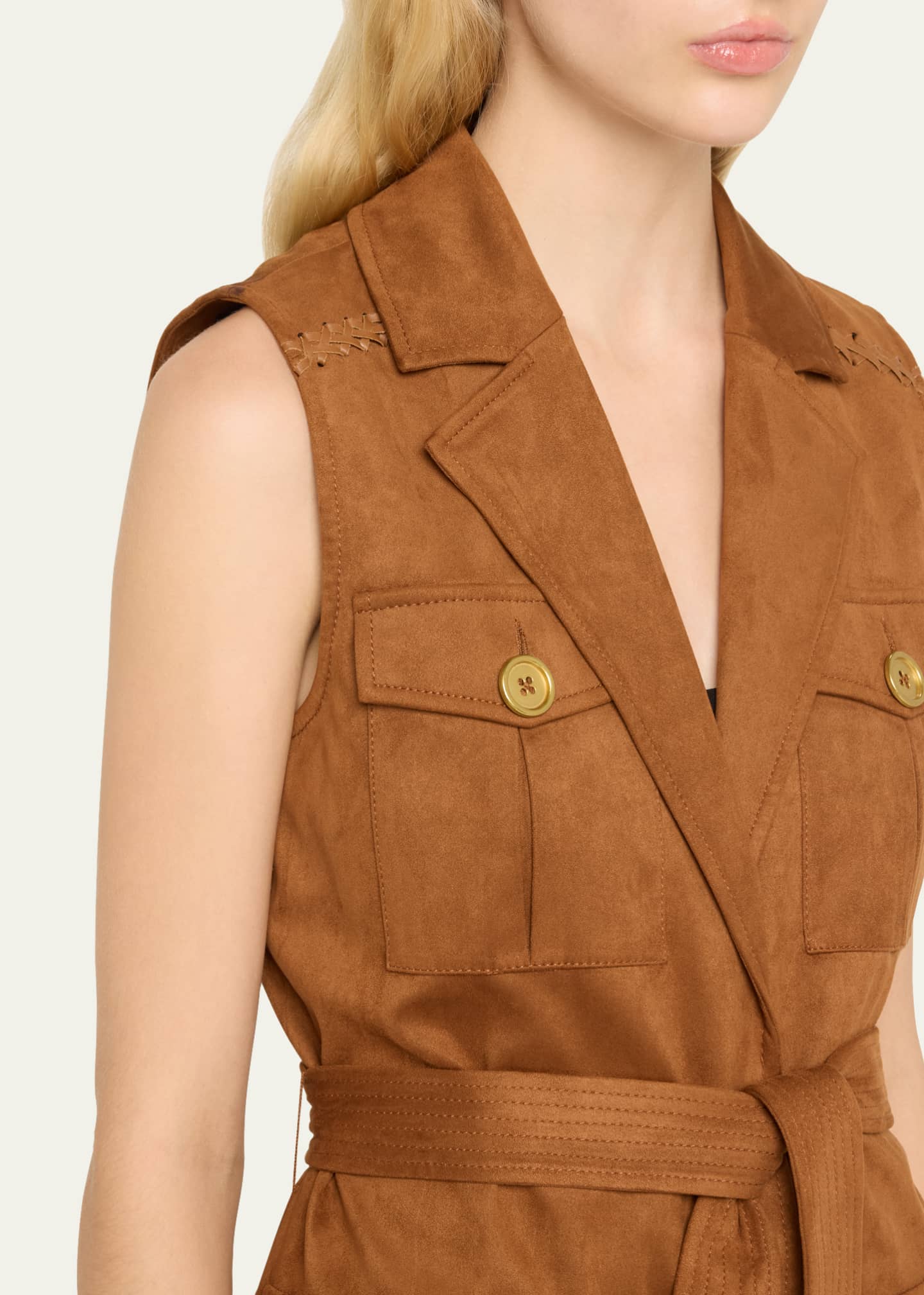 Ramy Brook Austin Belted Vest Image 5 of 5