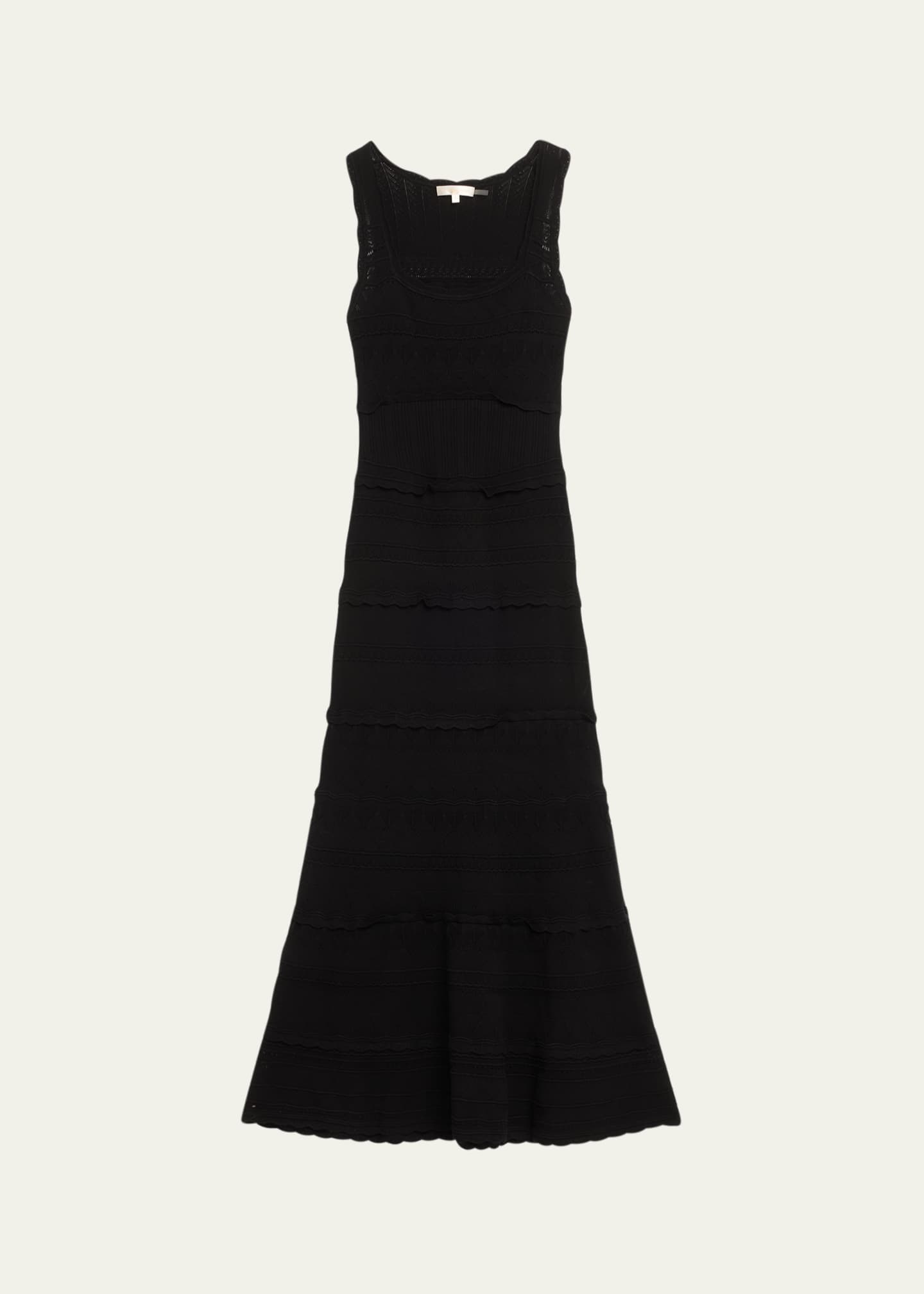 LoveShackFancy Ellaria Pointelle-Knit Maxi Dress Image 1 of 5