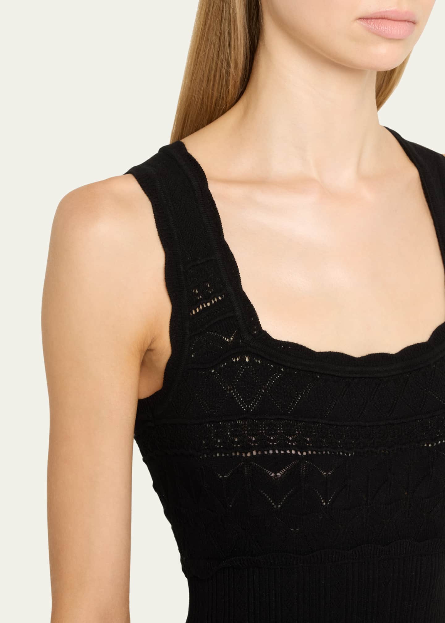 LoveShackFancy Ellaria Pointelle-Knit Maxi Dress Image 5 of 5