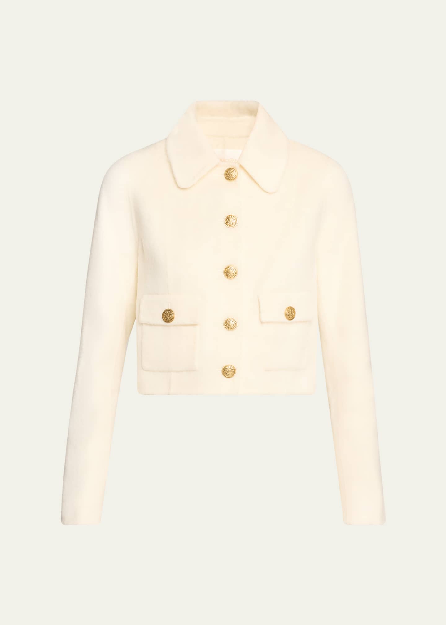 LoveShackFancy Lettie Cropped Jacket Image 1 of 5