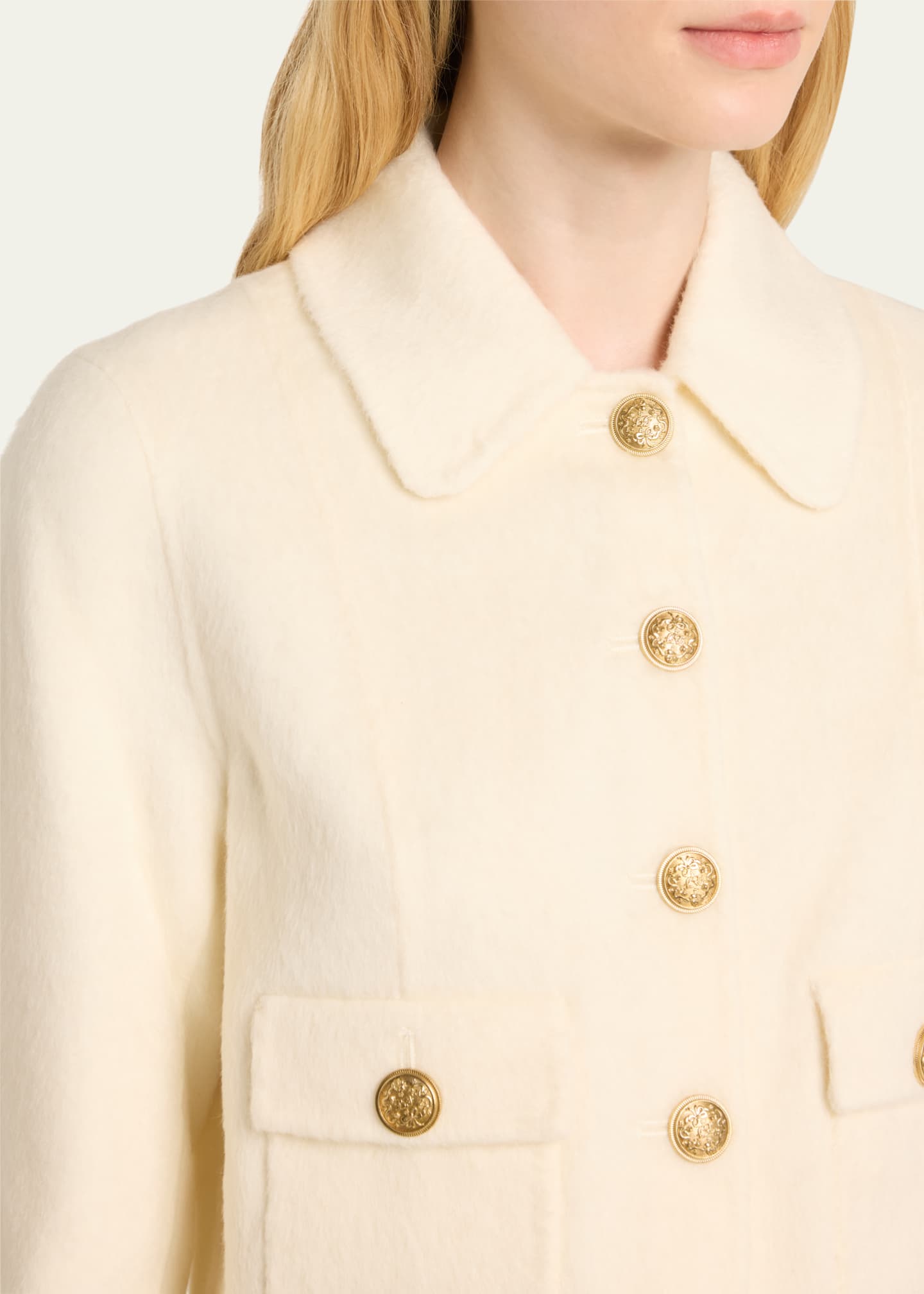 LoveShackFancy Lettie Cropped Jacket Image 5 of 5