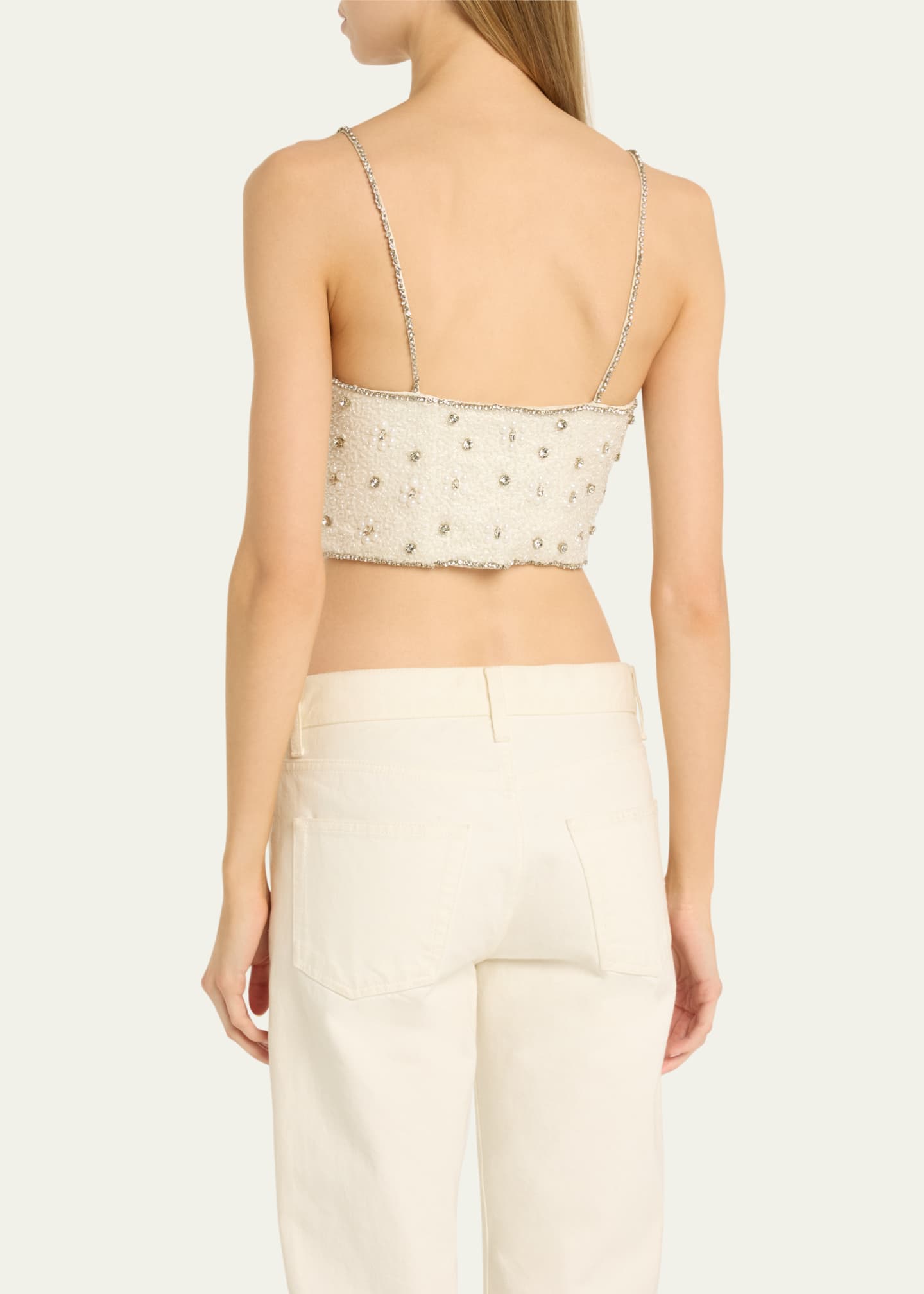LoveShackFancy Minto Embellished Corset Top Image 3 of 5