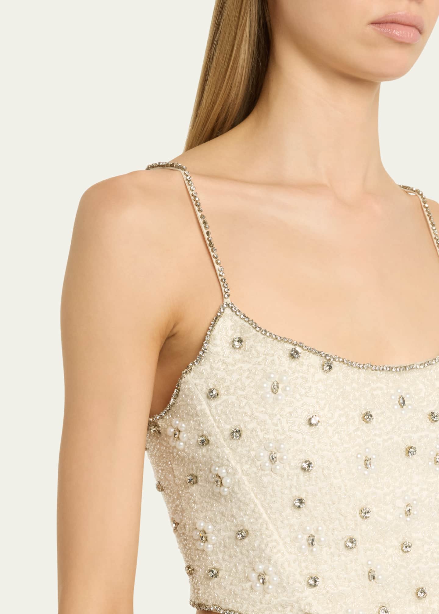 LoveShackFancy Minto Embellished Corset Top Image 5 of 5