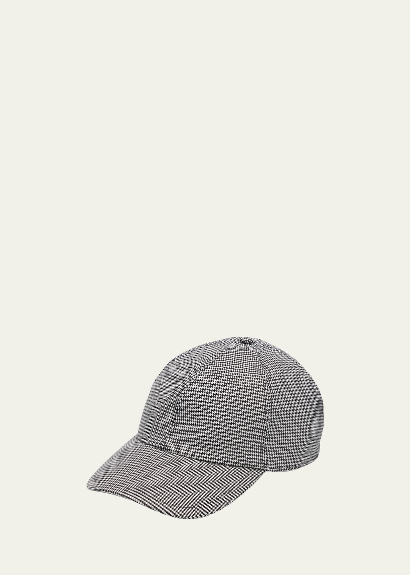 Bergdorf Goodman Men's Grevi Houndstooth Baseball Cap Image 1 of 2