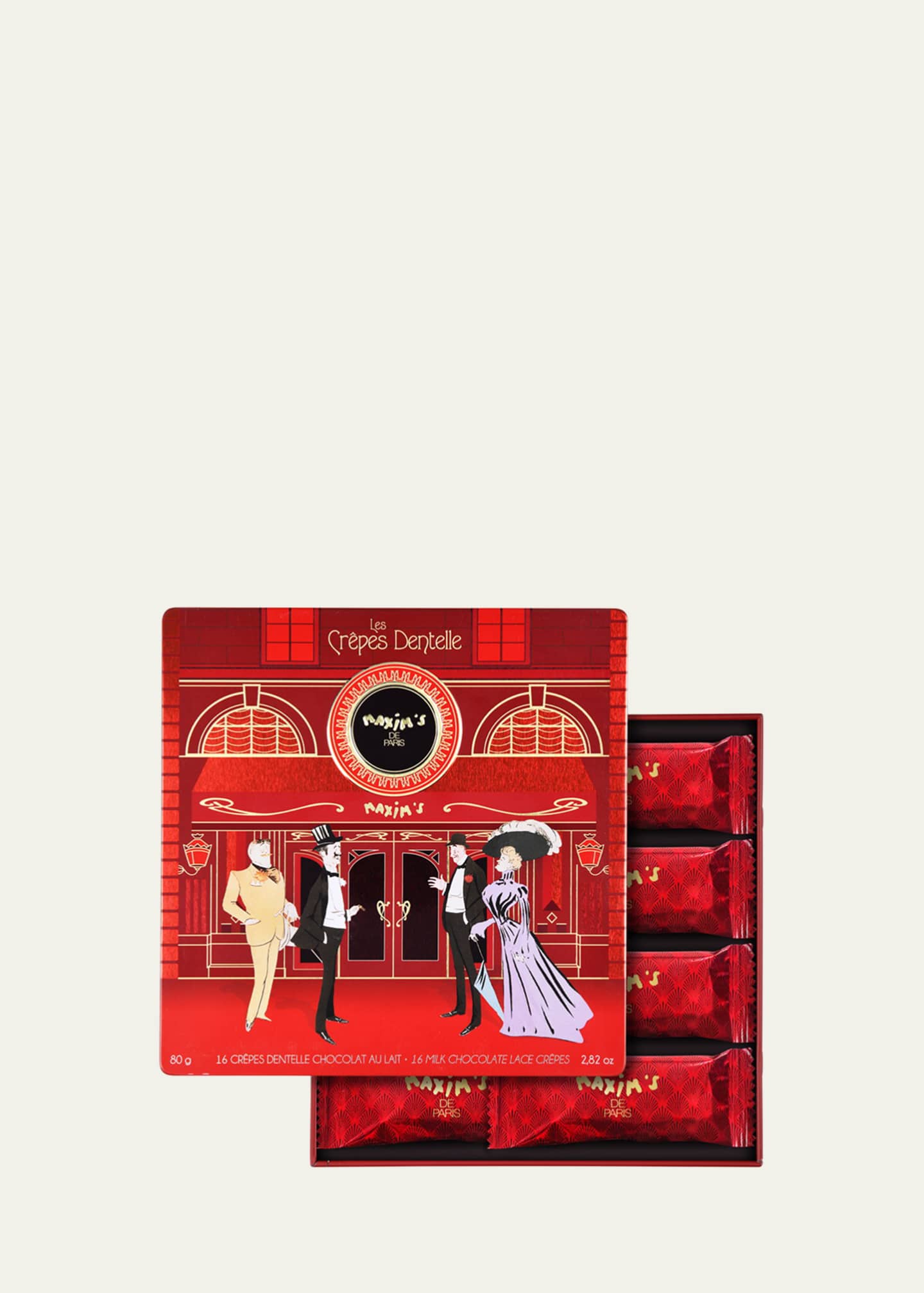 Maxim's de Paris Milk Lace Crepes 16-Piece Tin Image 1 of 2