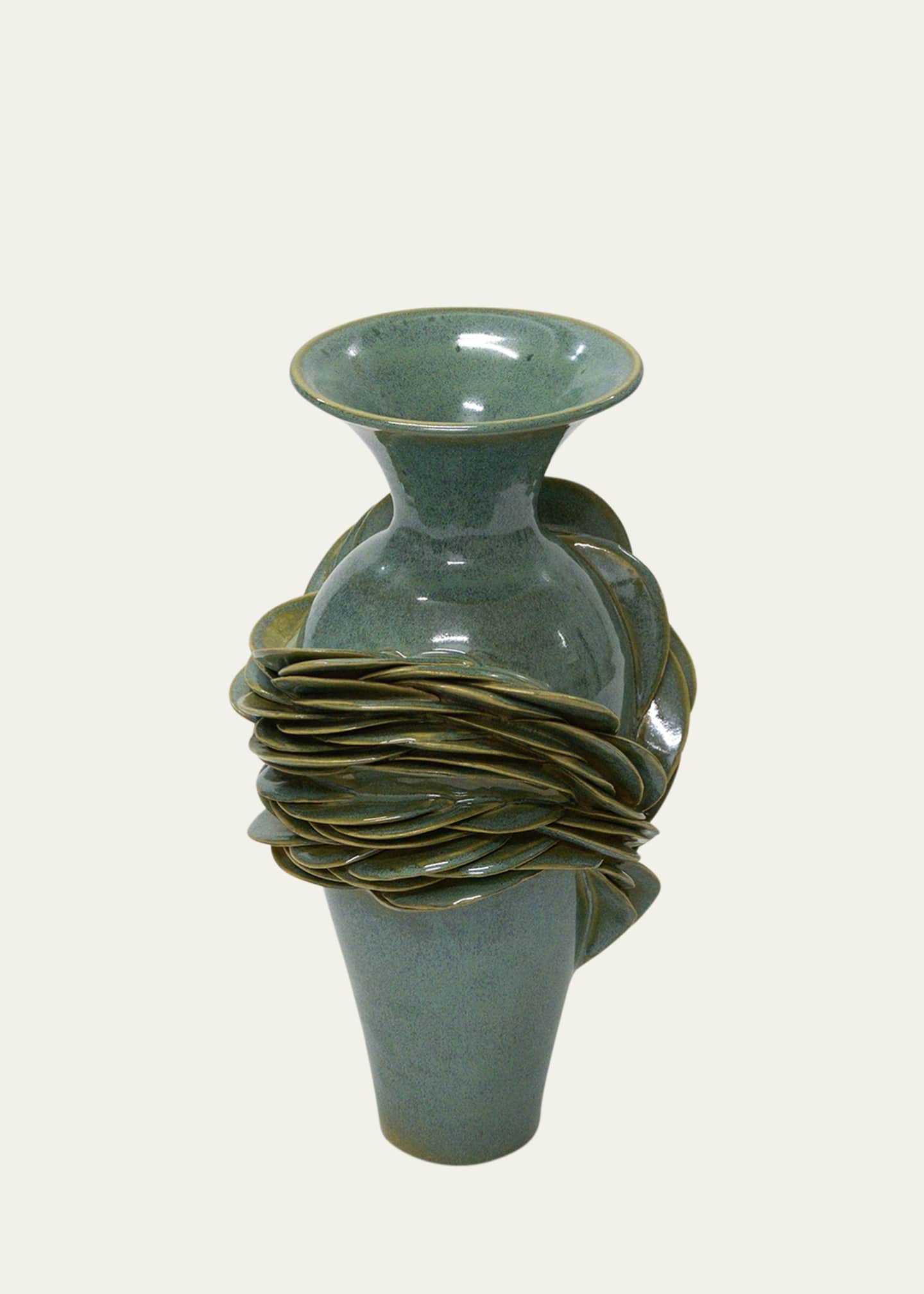 LORENE CAVAGNA CERAMIQUE Orion Stoneware Vase, 11" Image 3 of 6