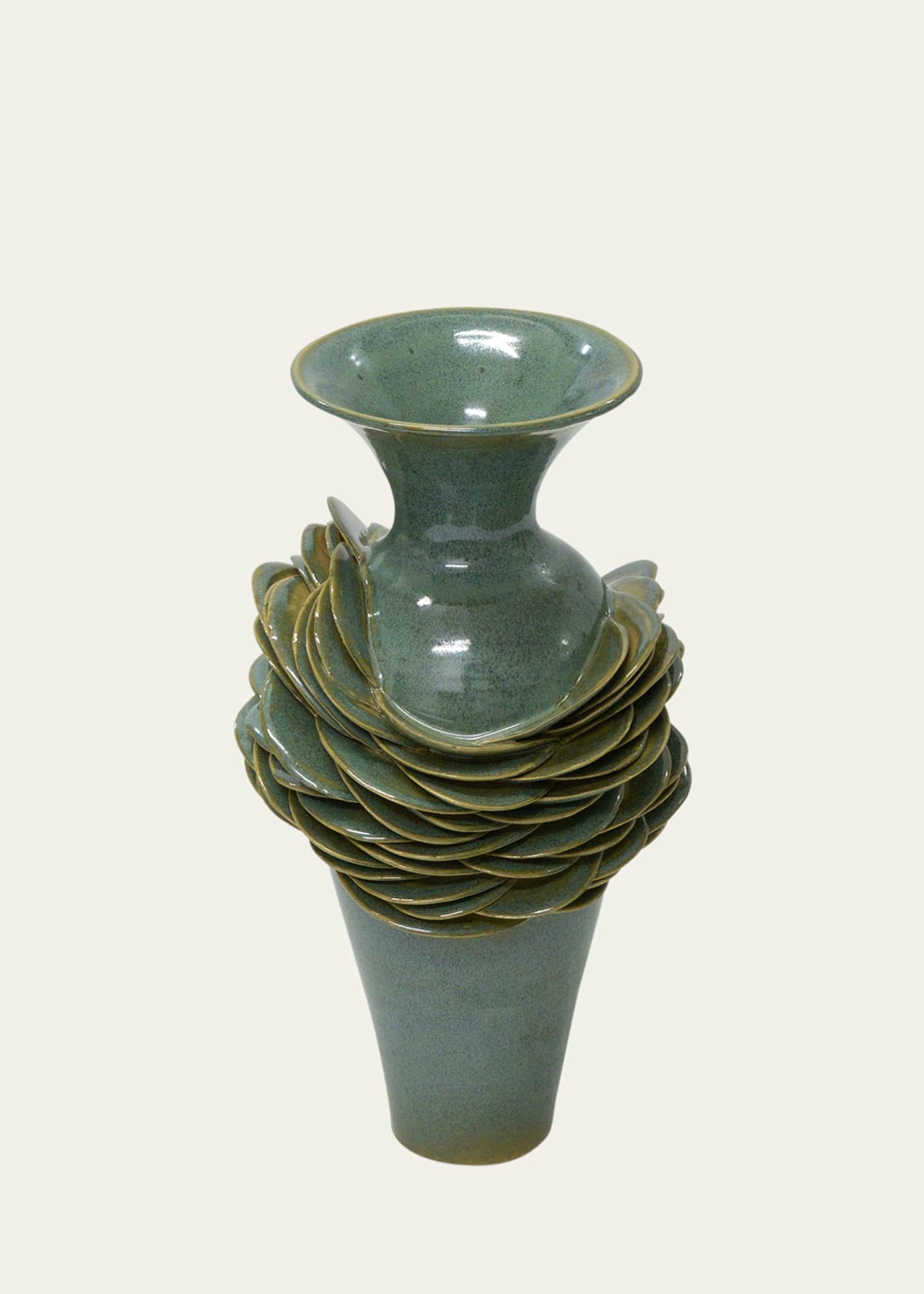 LORENE CAVAGNA CERAMIQUE Orion Stoneware Vase, 11" Image 4 of 6