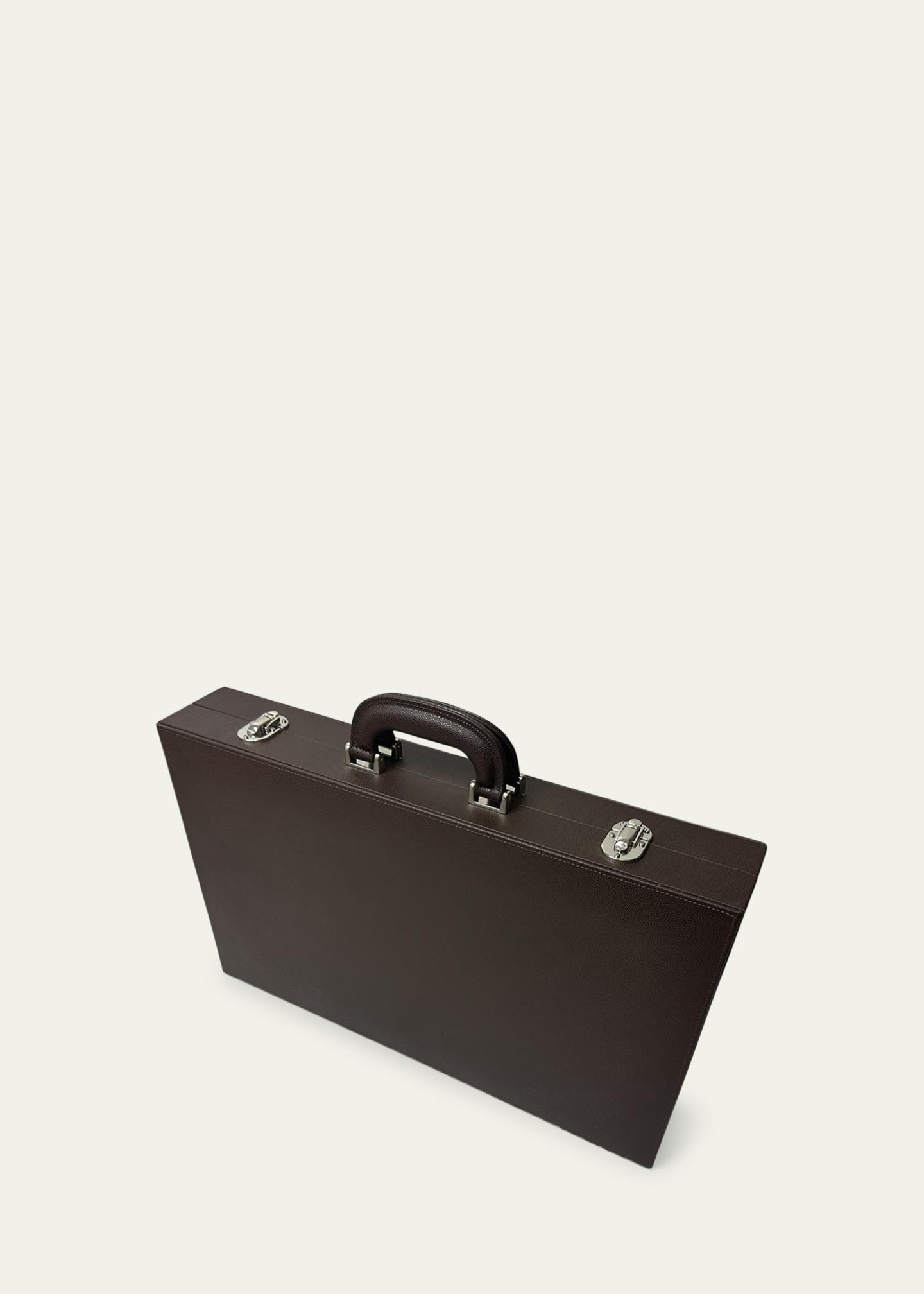 Renzo Romagnoli Large Leather Backgammon Set with Handles