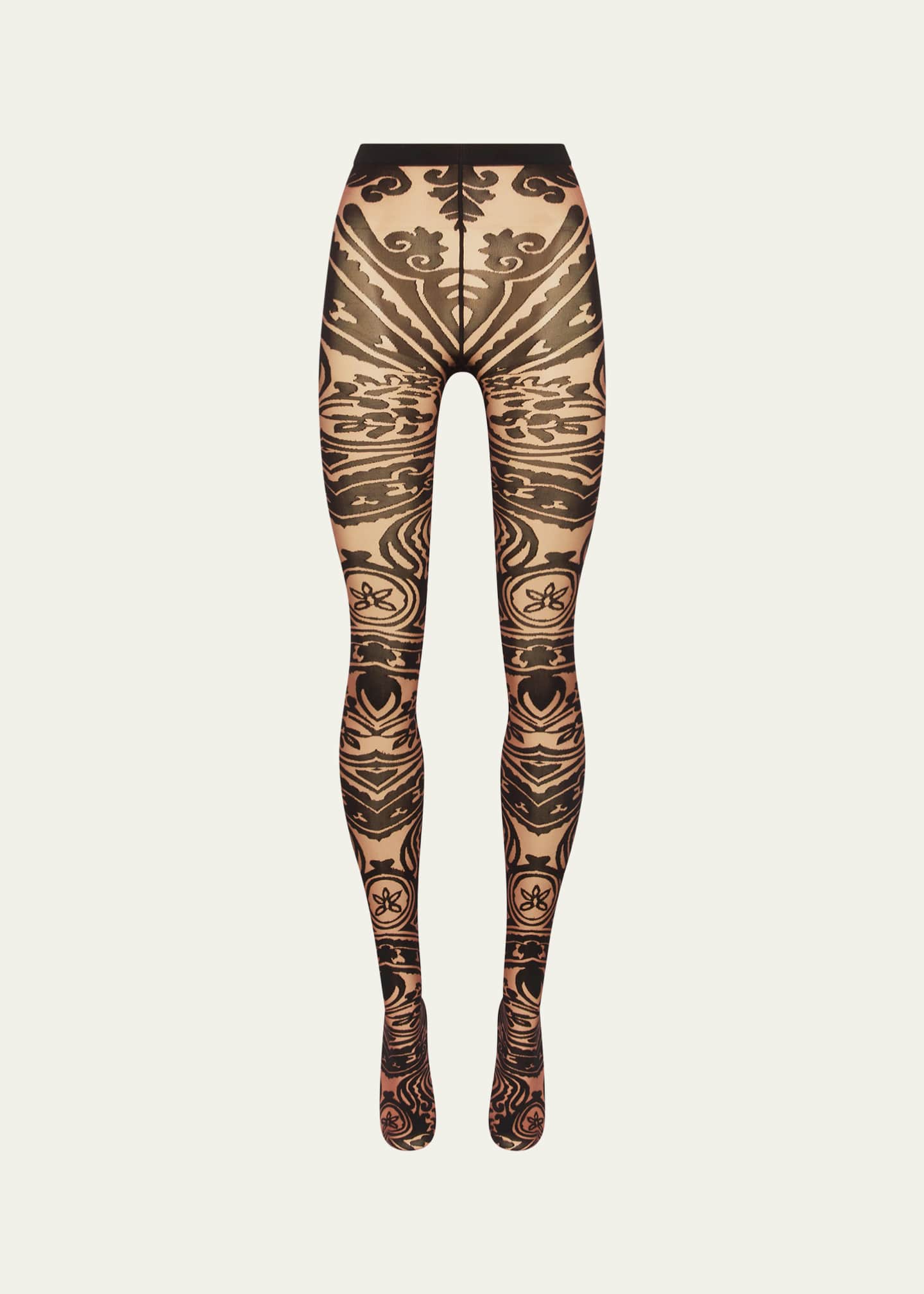 ETRO x Wolford Etro Tattoo-Effect Tights Image 1 of 4