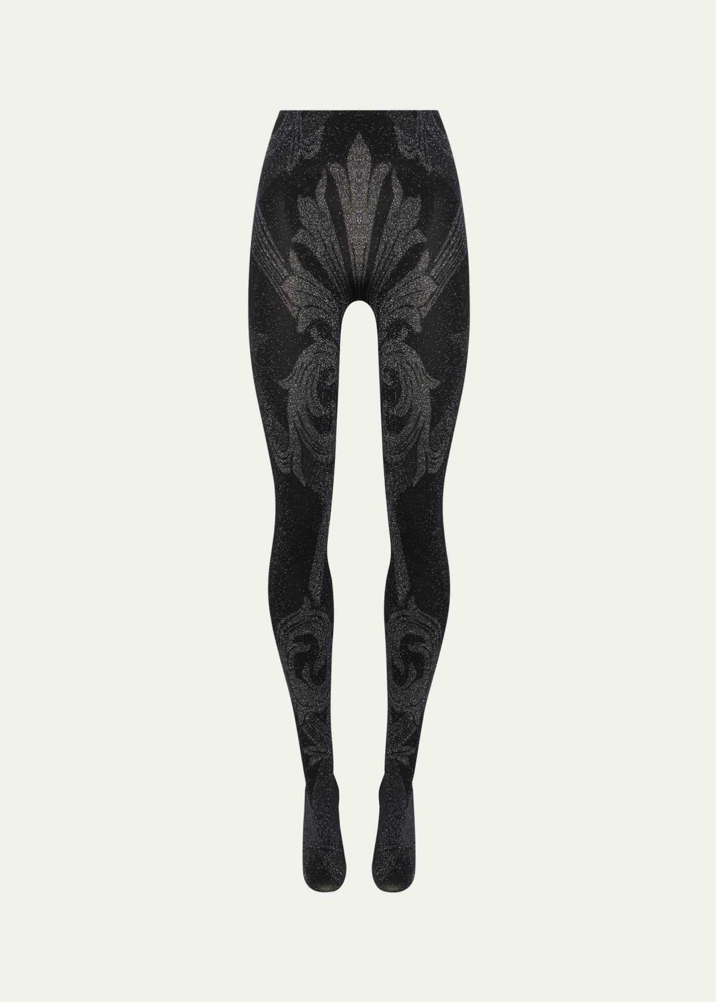 ETRO x Wolford Etro Metallic Jacquard Tights Image 1 of 4