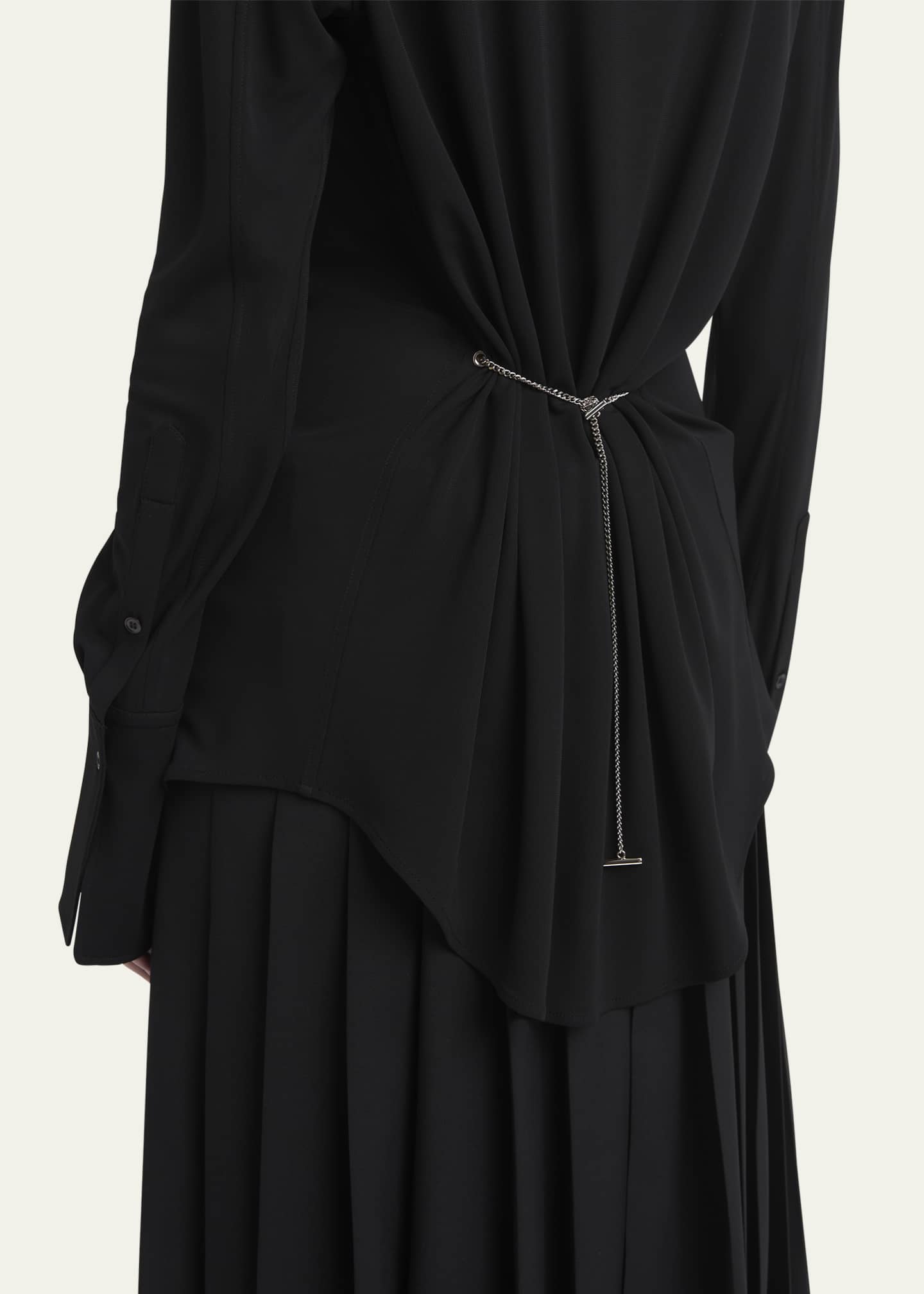 McQueen Split Hem Button Down Blouse Image 5 of 5