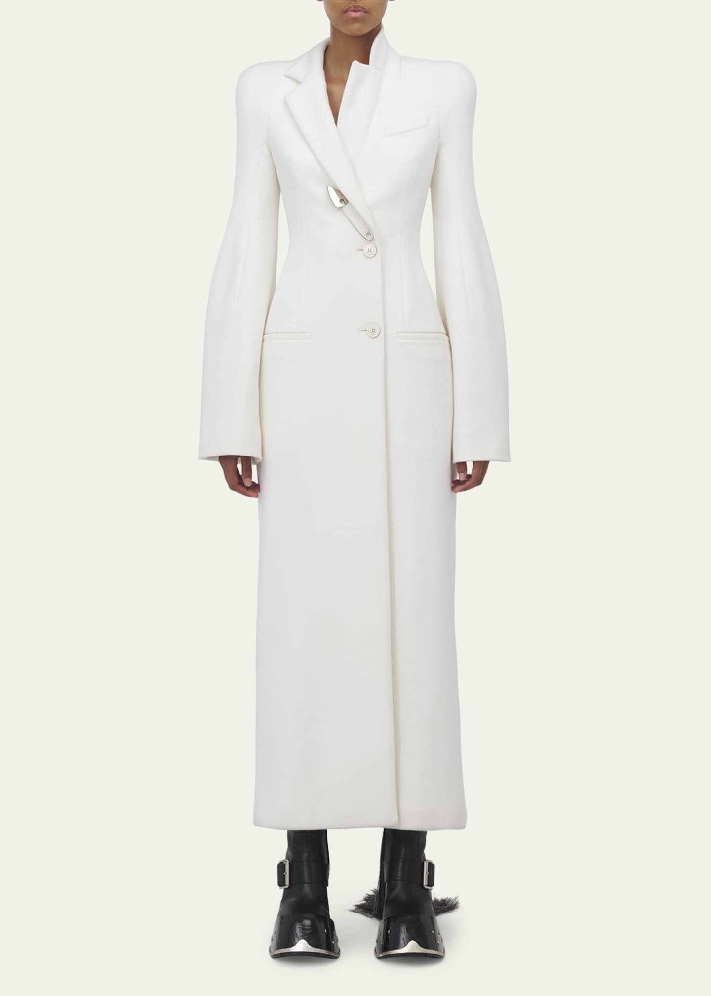 McQueen Sculpted Single-Breasted Coat Image 2 of 5