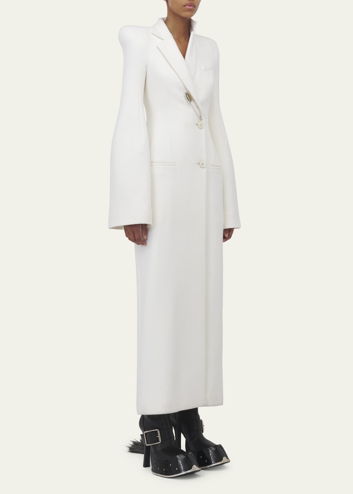 McQueen Sculpted Single-Breasted Coat Image 4 of 5