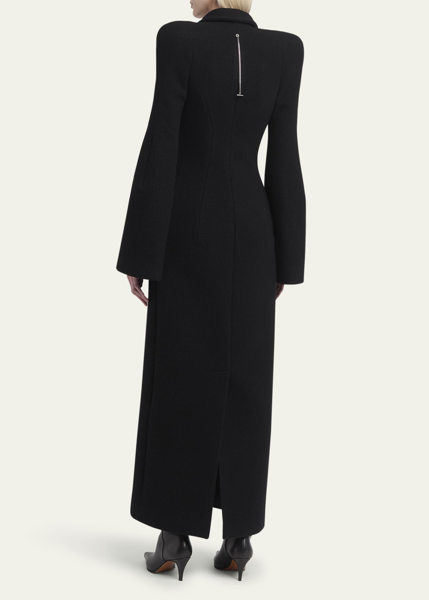 McQueen Long Wrap Suiting Wool Cashmere Coat Image 3 of 5