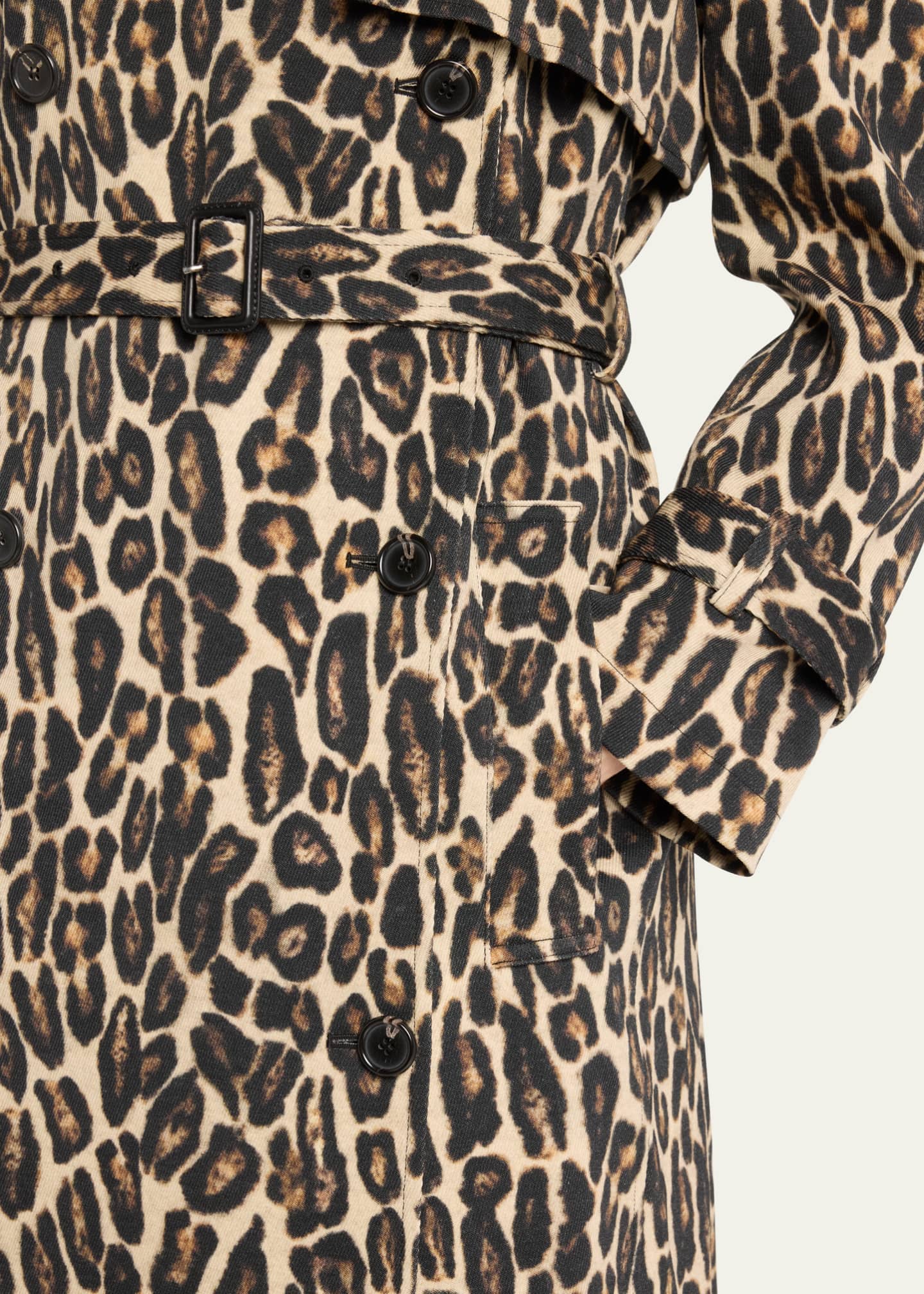 Theory leopard coat top