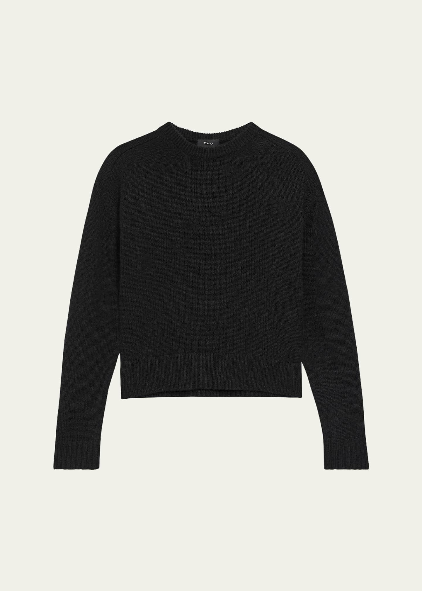 Theory Cashmere Cropped Crewneck Sweater Bergdorf Goodman
