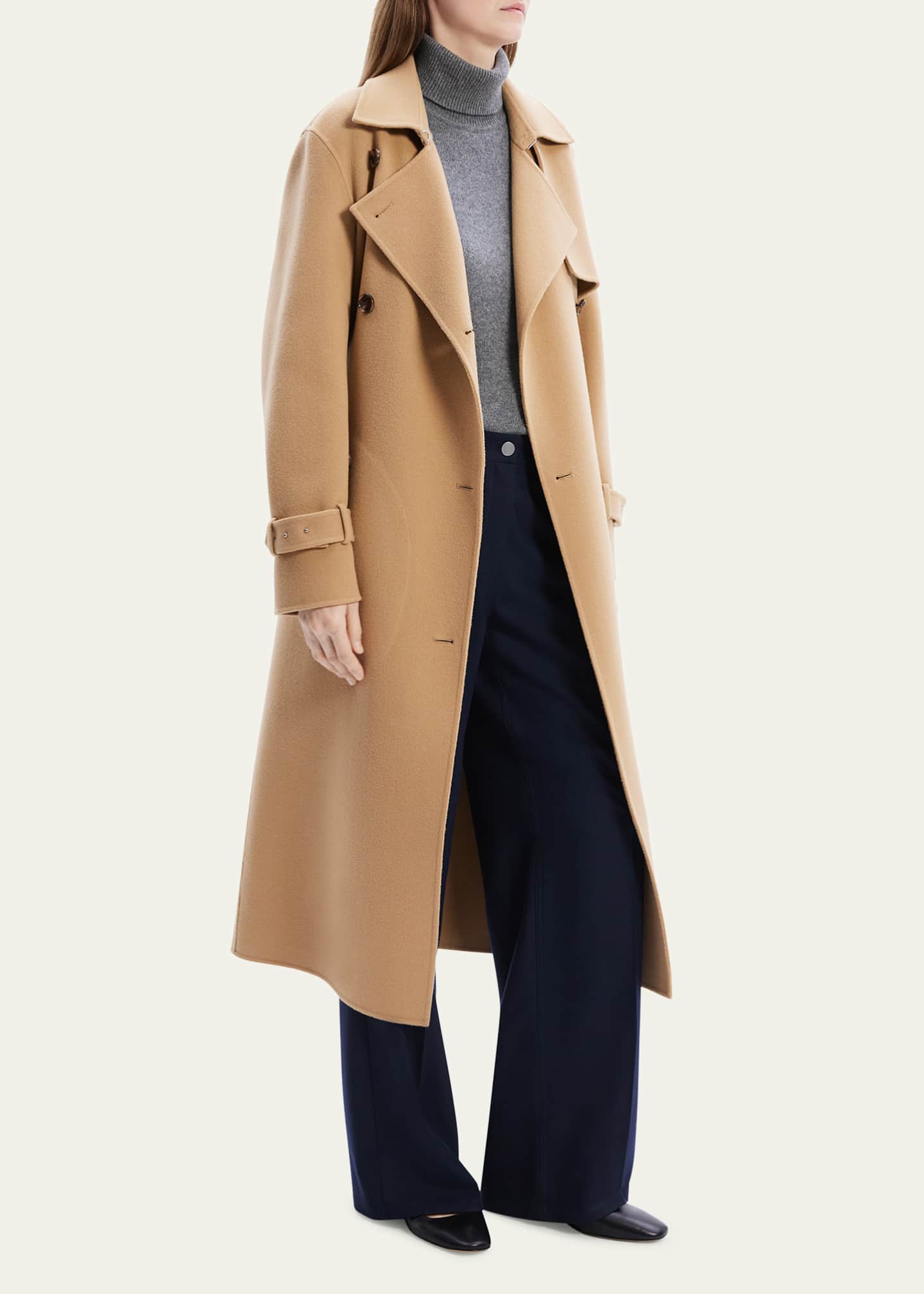 Theory(セオリー) LUXE NEW DIVIDE WRAP TRENCH BLACK - YAMAROKU（ヤマロク） オンラインストア