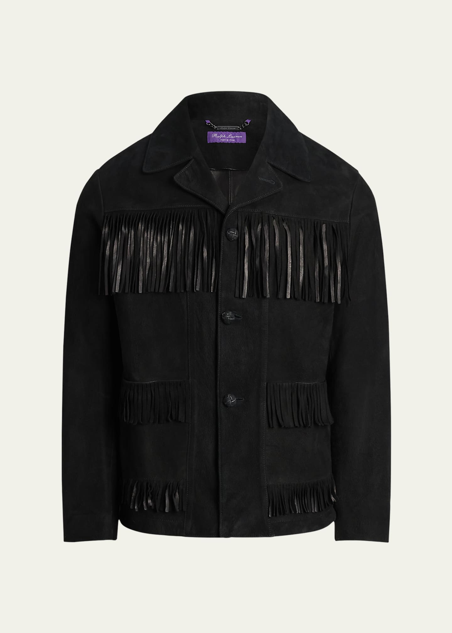 Ralph lauren suede fringe jacket online