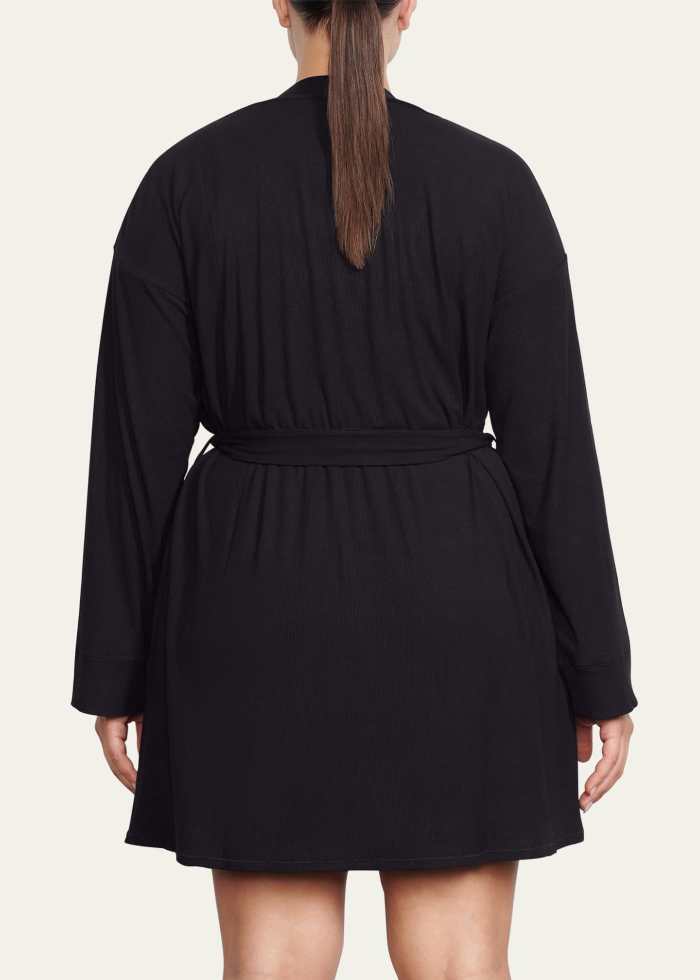 SKIMS Soft Lounge Ribbed Short Robe Image 3 of 3