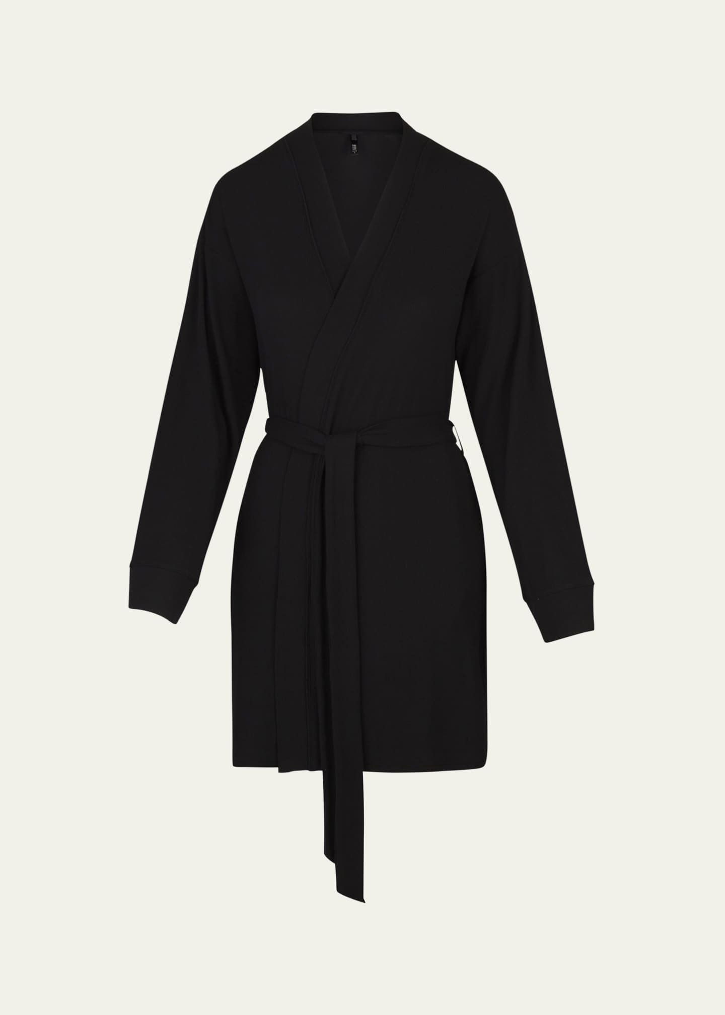 SKIMS Soft Lounge Ribbed Short Robe Image 1 of 3