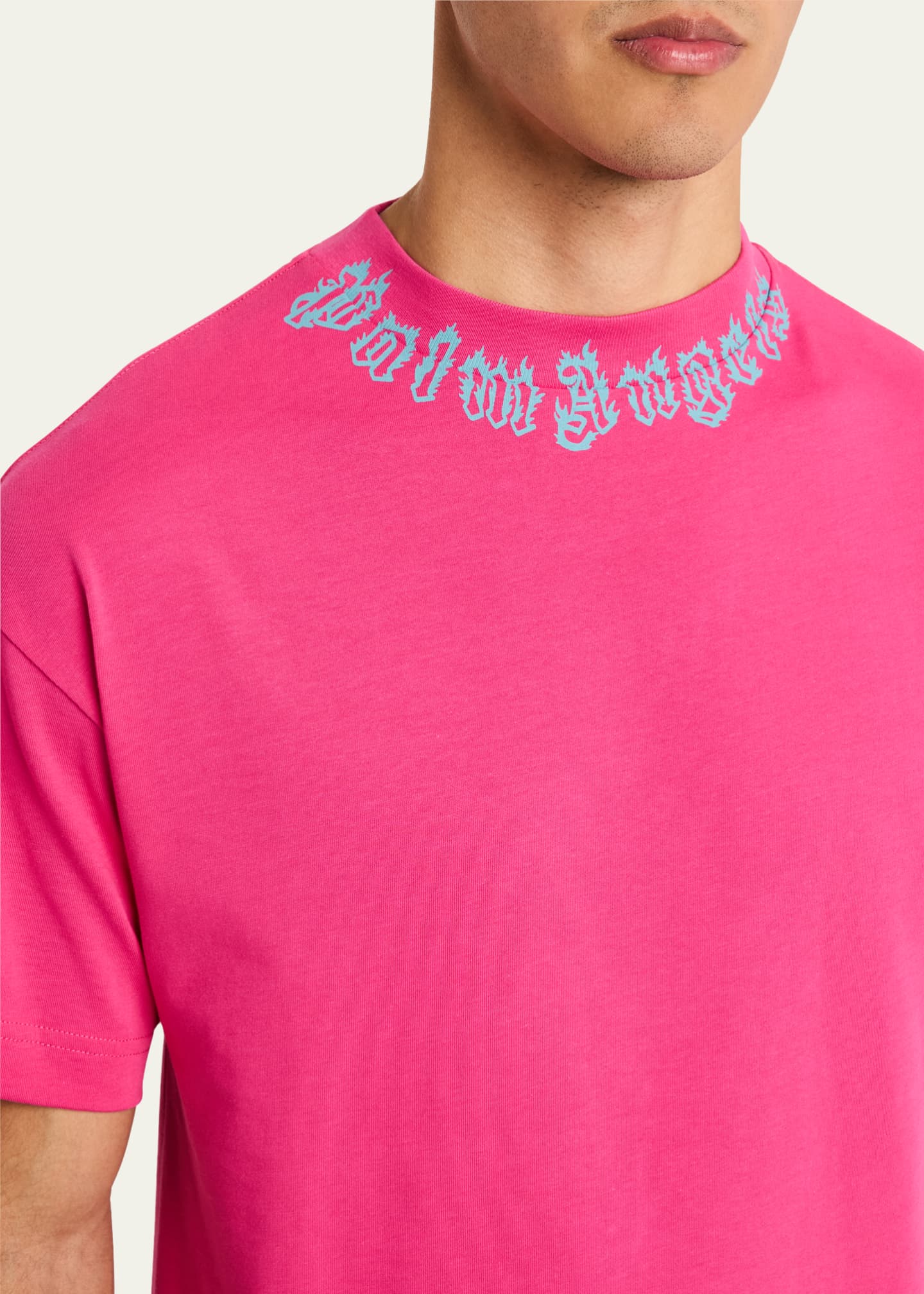 Palm Angels Men's T-Shirt with Neck Logo Image 5 of 5